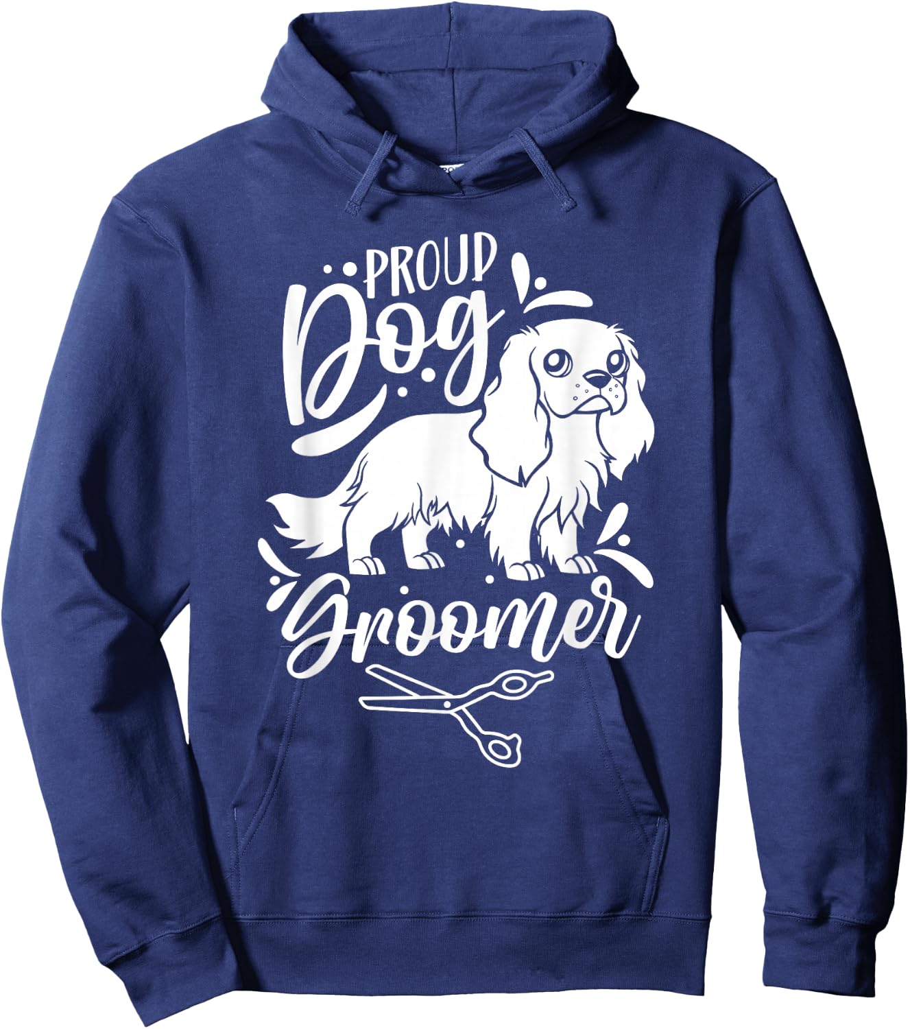 Proud Dog Groomer Grooming Dogs Cute Hoodie - Hoodie | Navy