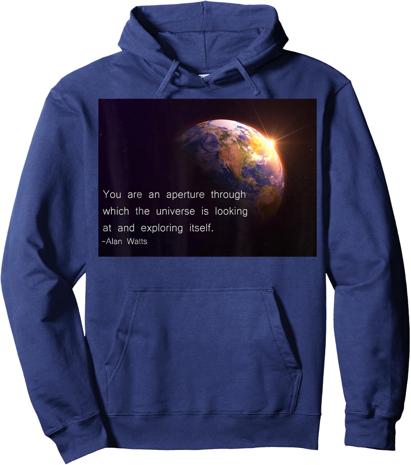 Alan Watts Best Quote Spiritual Gift Buddhist Lovers Hoodie - Hoodie | Navy