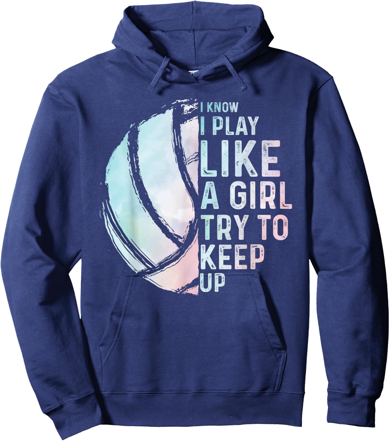 Funny Volleyball Design Girls Women Youth Teen Sports Lovers Hoodie - Hoodie | Navy