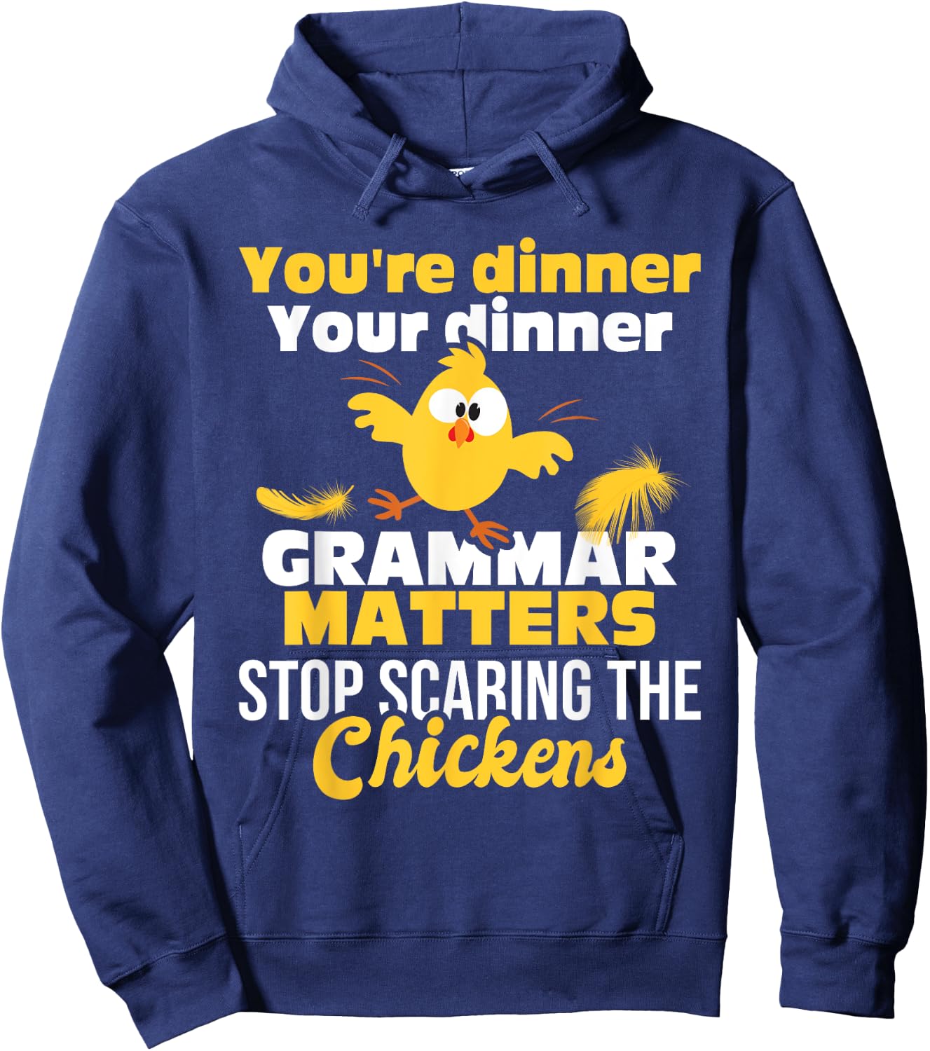Grammar Matters - Grammar Police English Teacher Grammarian Women Girls Kids Hoodie - Hoodie | Navy