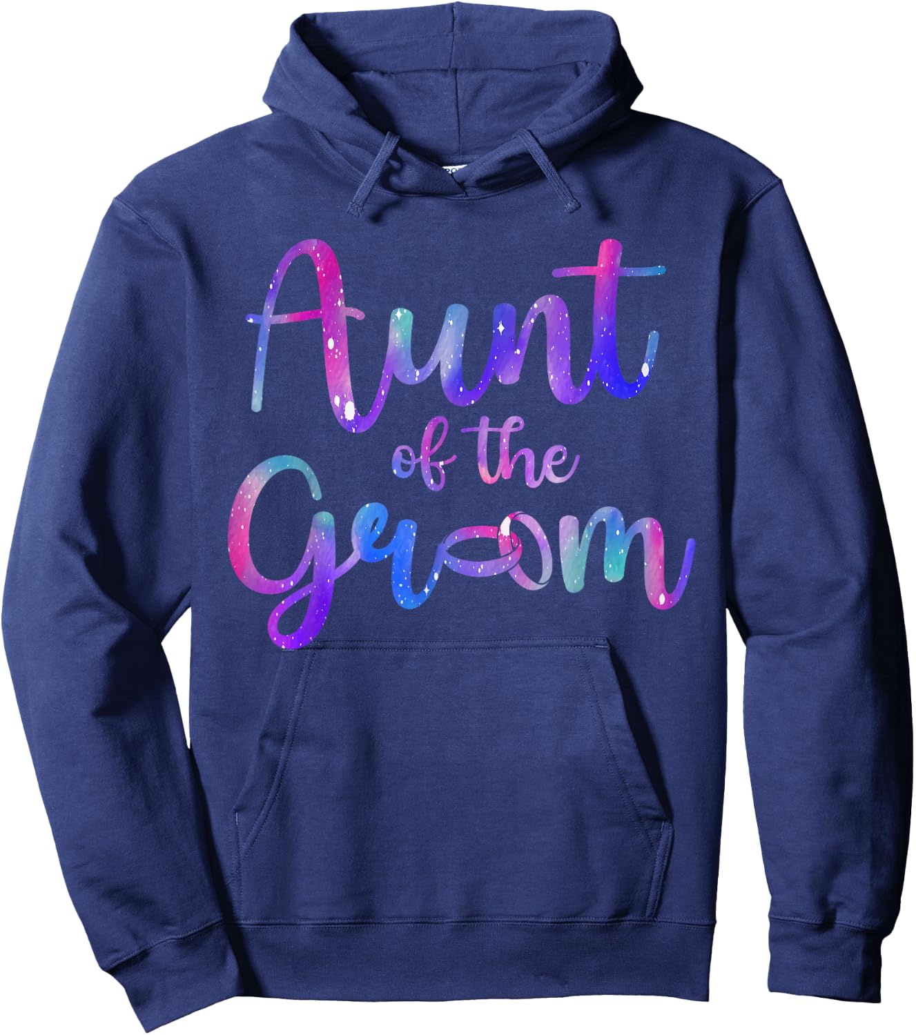 Aunt of The Groom Aunt Proud Groom's Aunt Hoodie - Hoodie | Navy