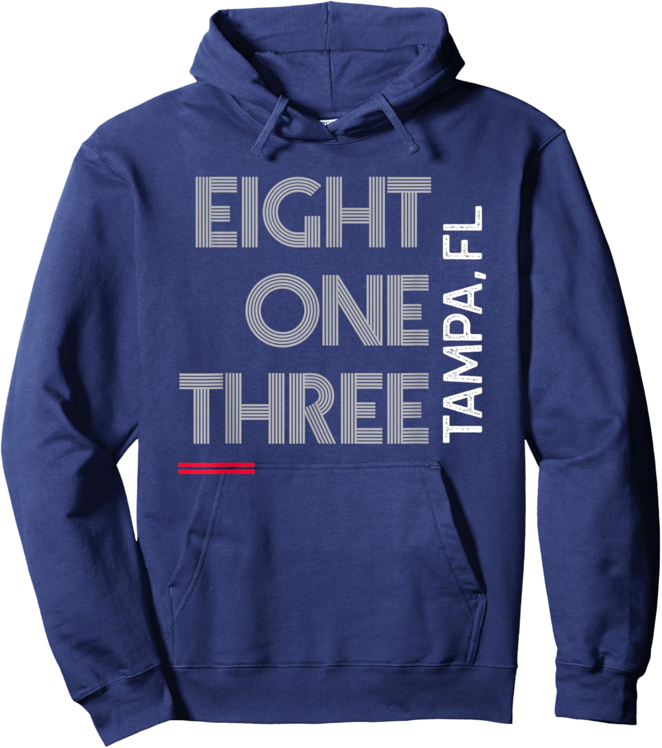 Area Code 813 Tampa Florida City Area Code Gifts Hoodie - Hoodie | Navy