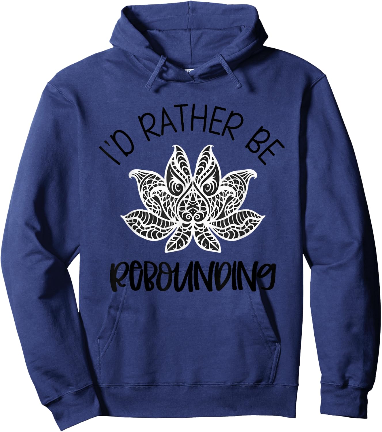 Myofascial Release Rebounding MFR Massage Therapy Lotus Hoodie - Hoodie | Navy