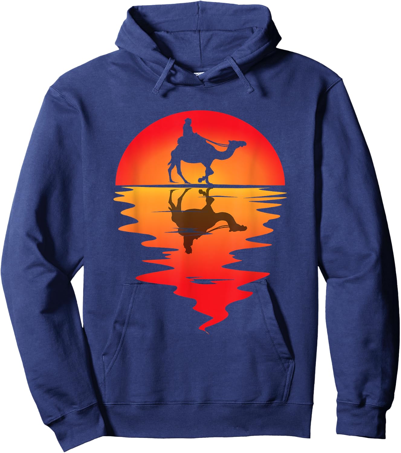 Camel Vintage Sunset Camel Ride Arabian Camel Animal Hoodie - Hoodie | Navy