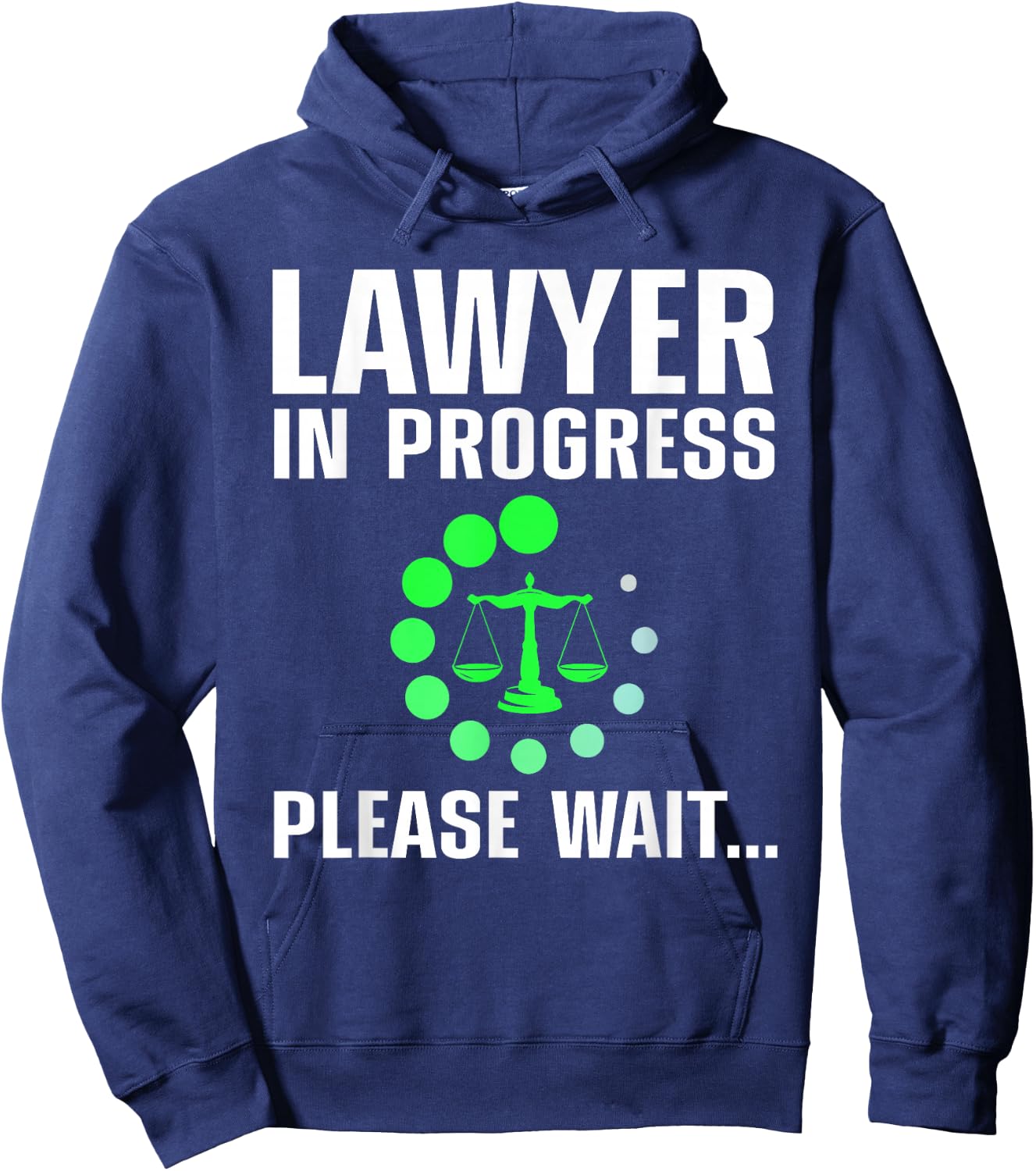 Funny Law Student Art Men Women Lawyer Law School Bar Exam Hoodie - Hoodie | Navy
