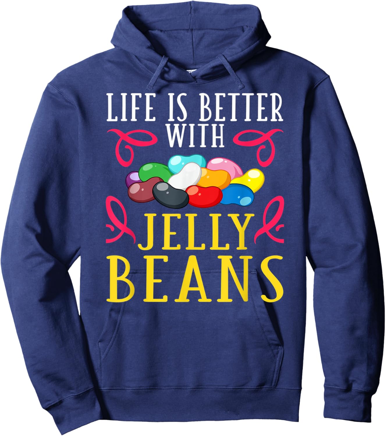 Jelly Bean Candy Beans Vegan Flavors Hoodie - Hoodie | Navy