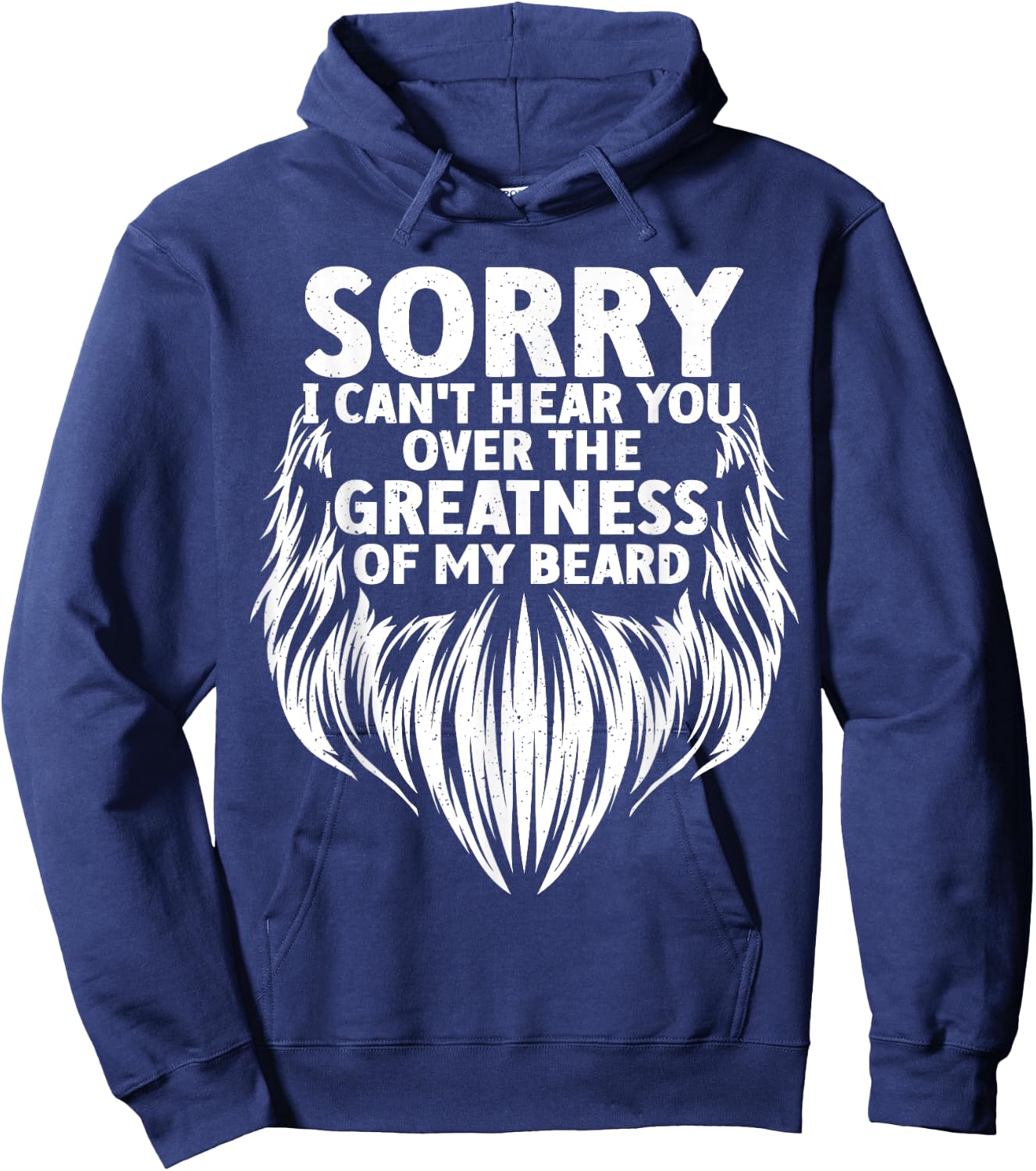 Cute Beard Design Boys Facial Hair Bearded Beard Hoodie - Hoodie | Navy