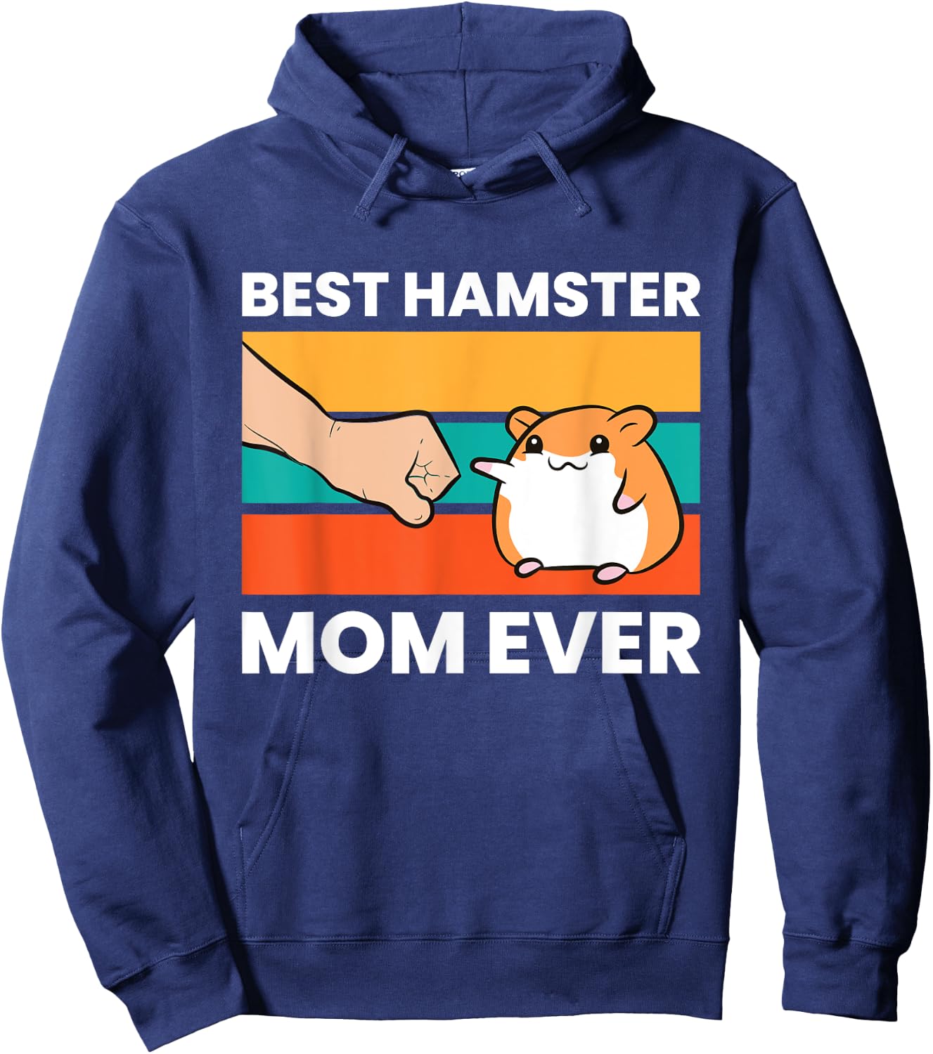 Hamster Owner Mama Best Hamster Dad Ever Hoodie - Hoodie | Navy