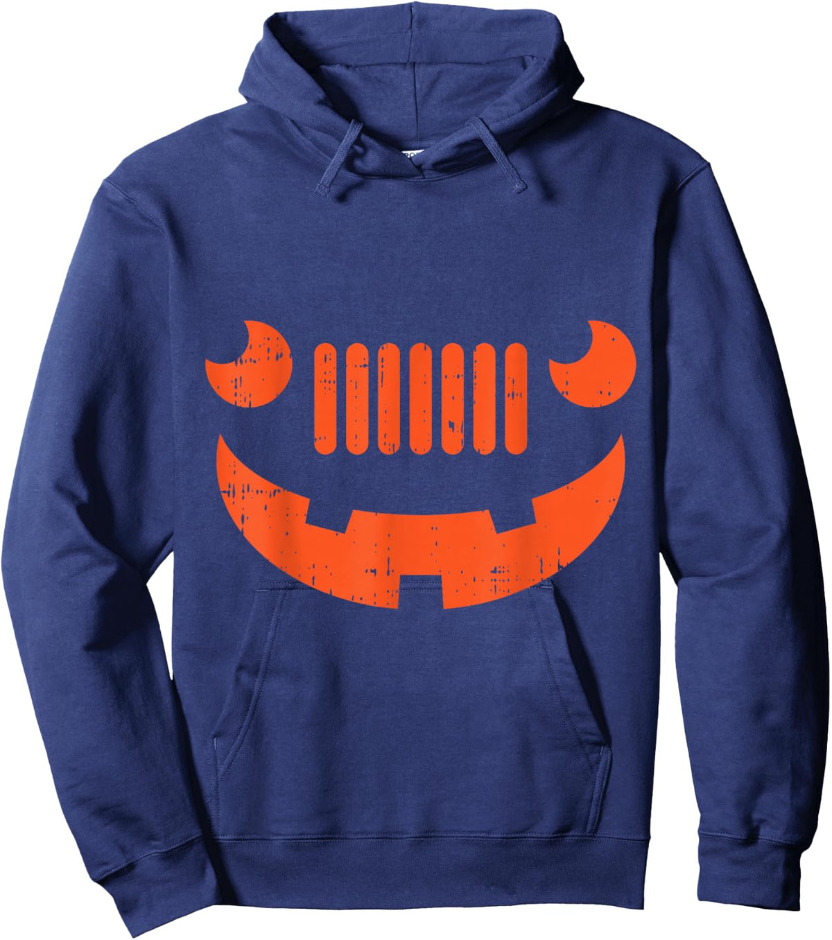 Offroad 4x4 Car Pumpkin Costume Funny Halloween Gamer Gifts Hoodie - Hoodie | Navy