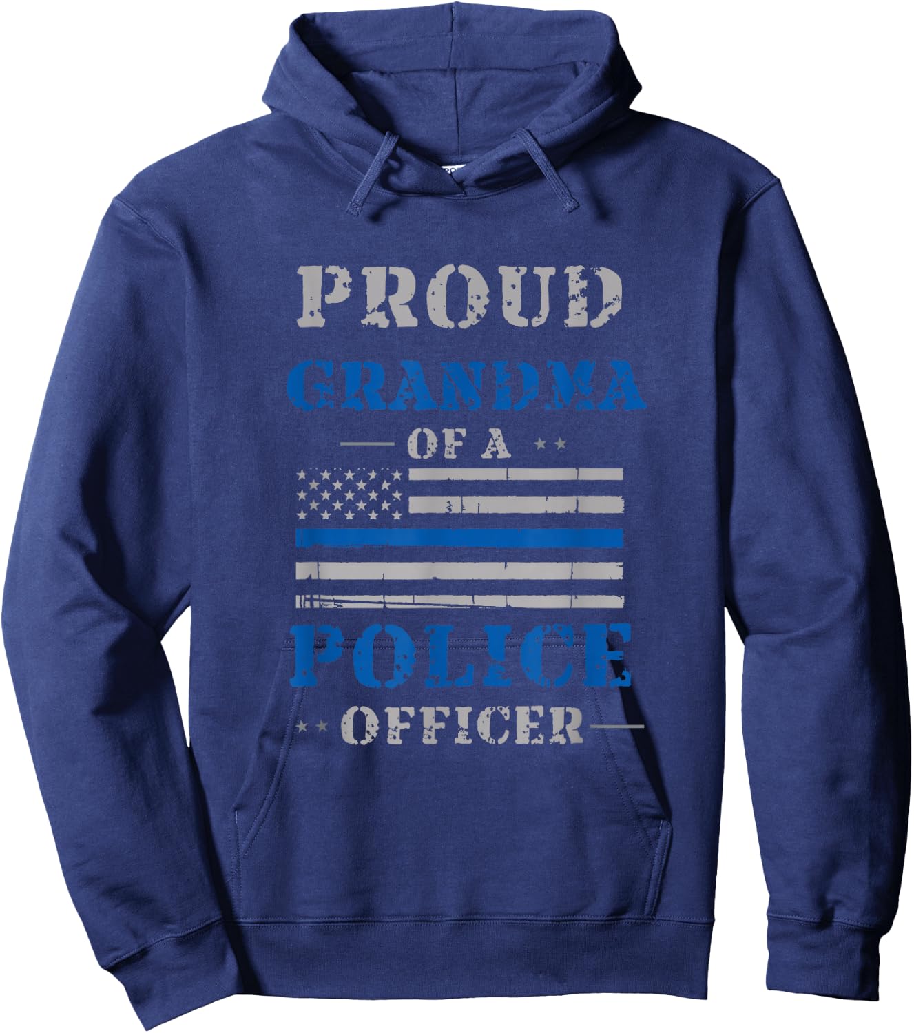 Proud Grandma of a Police Officer Law Enforcement Hoodie - Hoodie | Navy