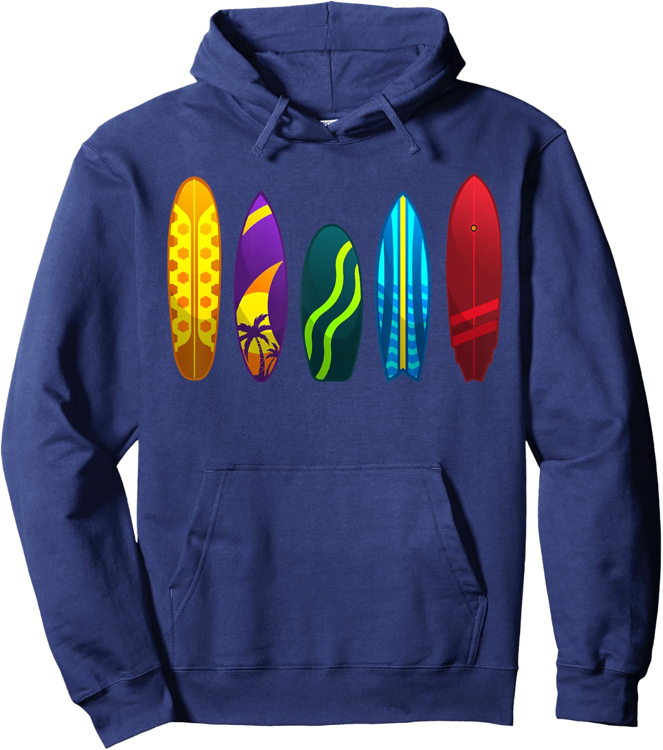 Funny Surfboard Design Women Surfing Surfboarders Hoodie - Hoodie | Navy