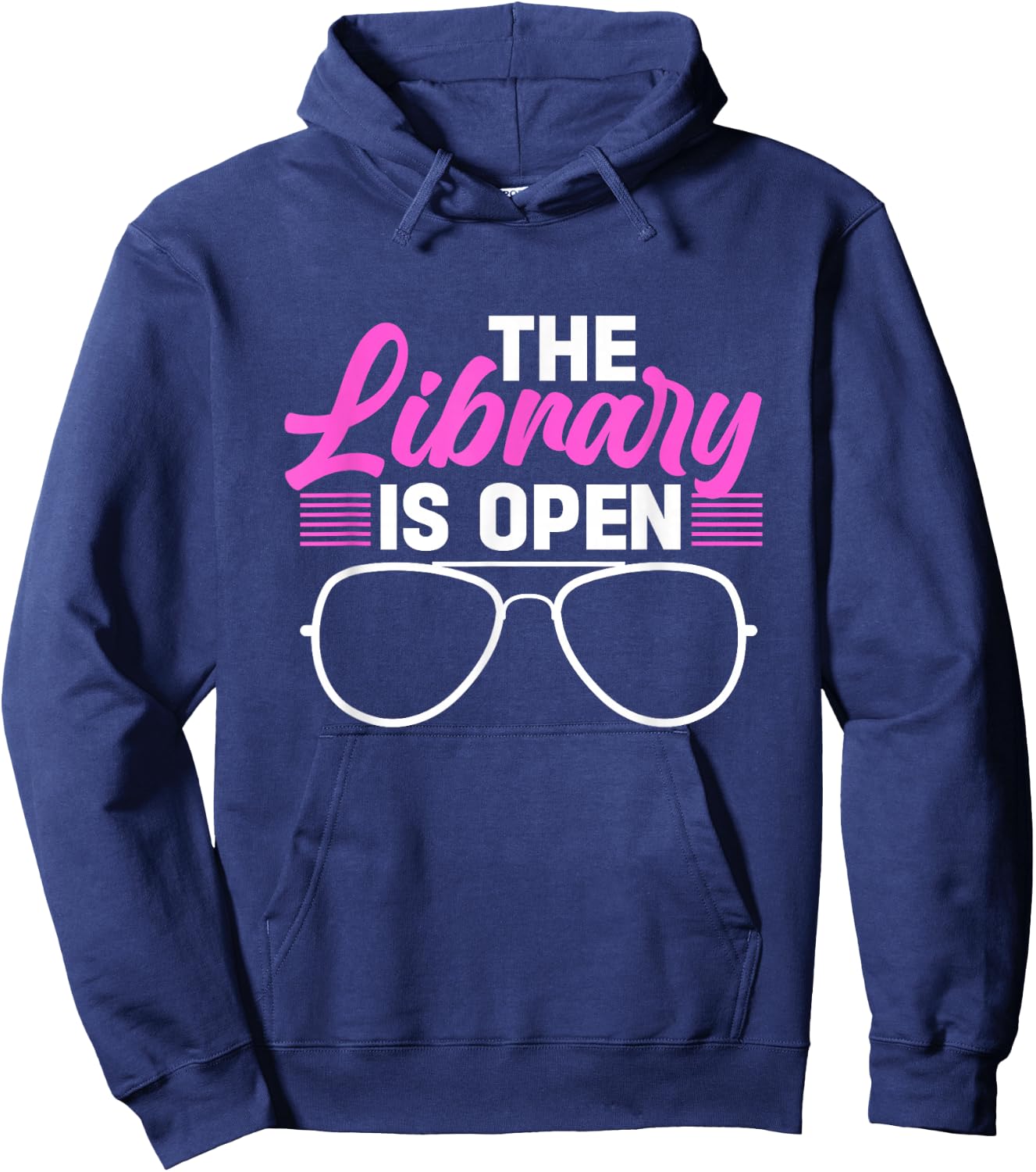 The library is open Hoodie - Hoodie | Navy
