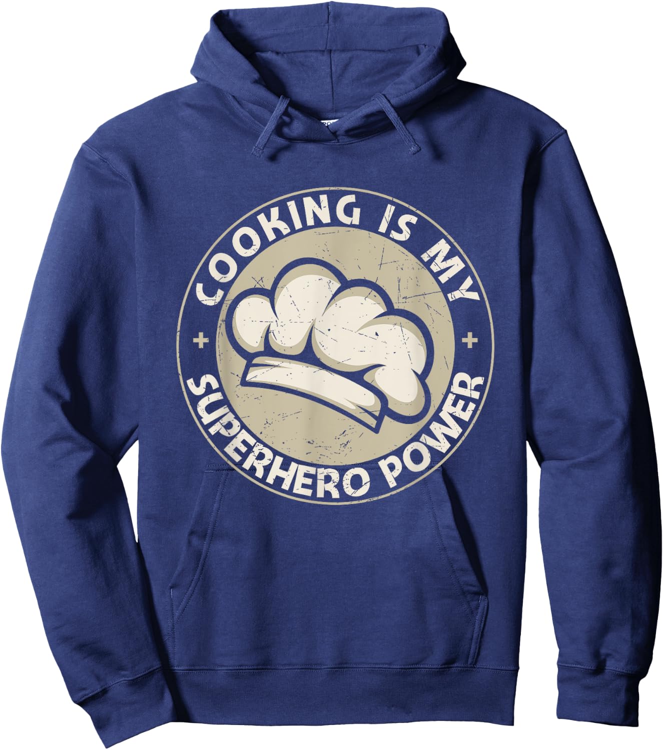 Cooking Is My Superhero Power Funny Cook Chef Grill Hoodie - Hoodie | Navy
