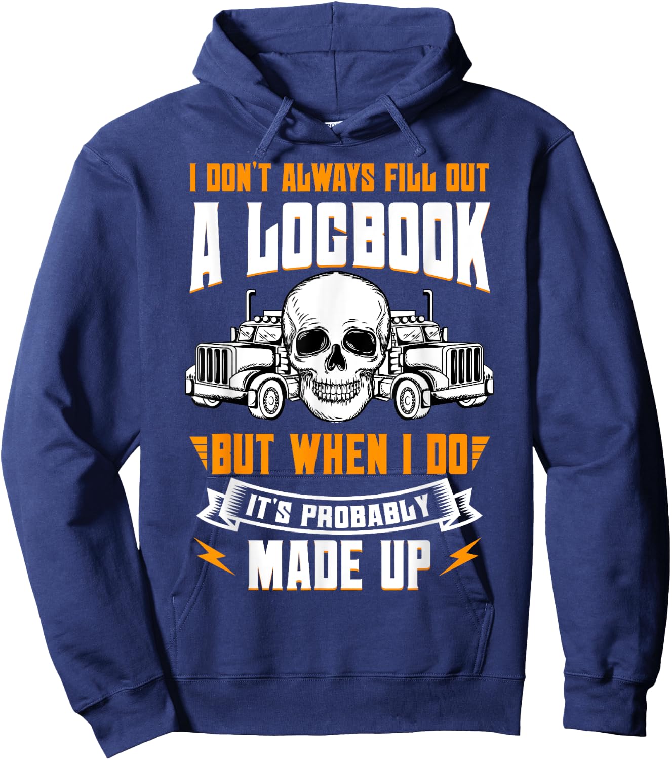 Truck Driver Trucker Truckie Vehicle LGV Driving Teamster Hoodie - Hoodie | Navy