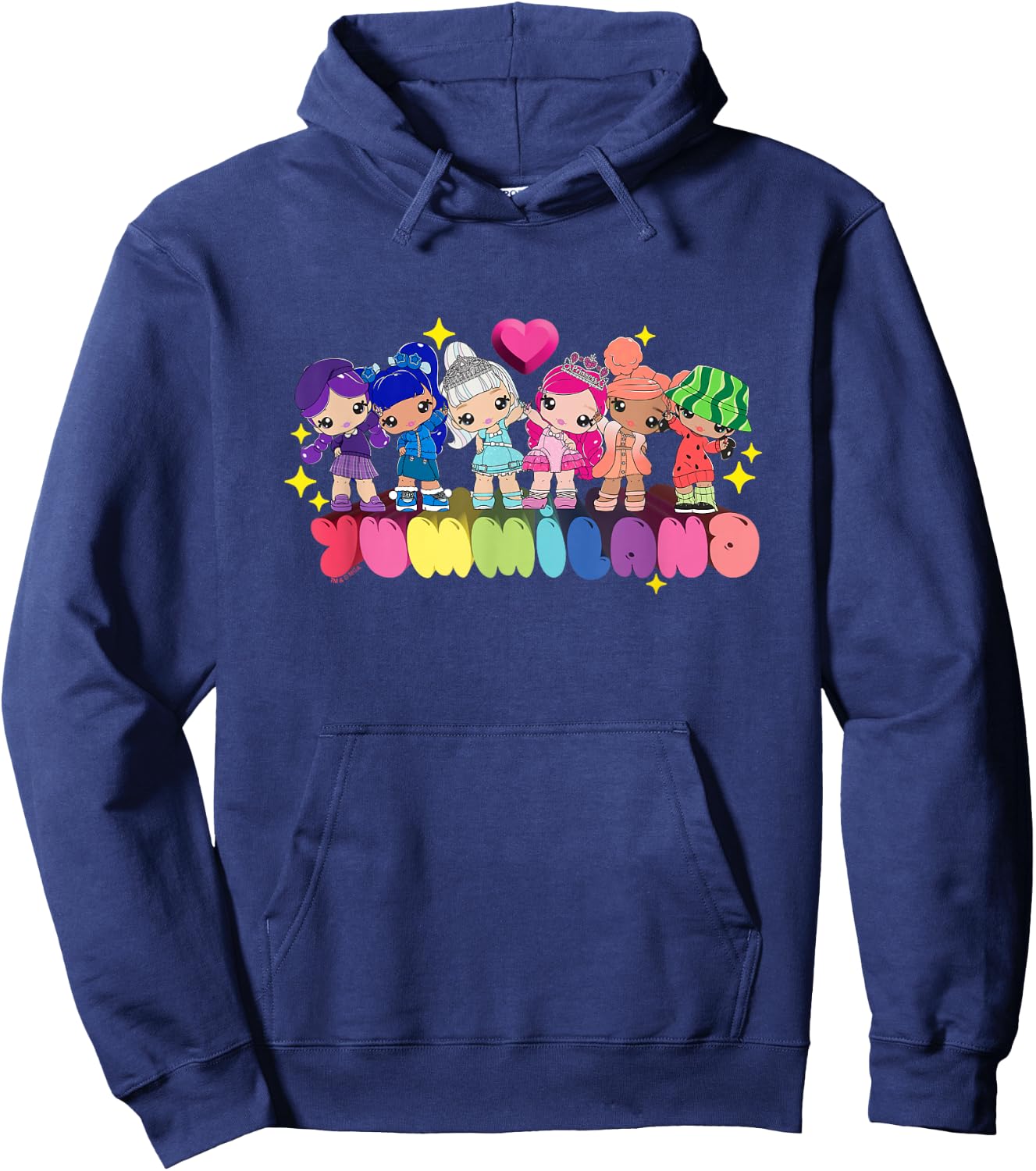 L.O.L Surprise Yummiland BFFS Group Shot Colorful Portrait Hoodie - Hoodie | Navy