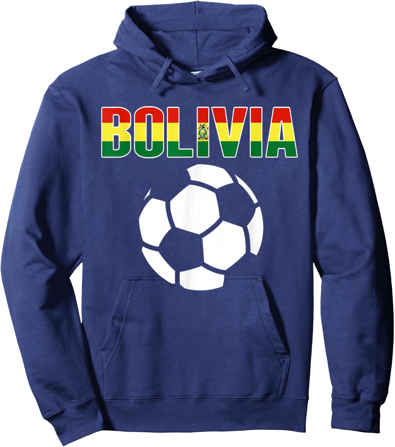 Proud Bolivia Soccer Fans Jersey - Support Bolivian Football Hoodie - Hoodie | Navy
