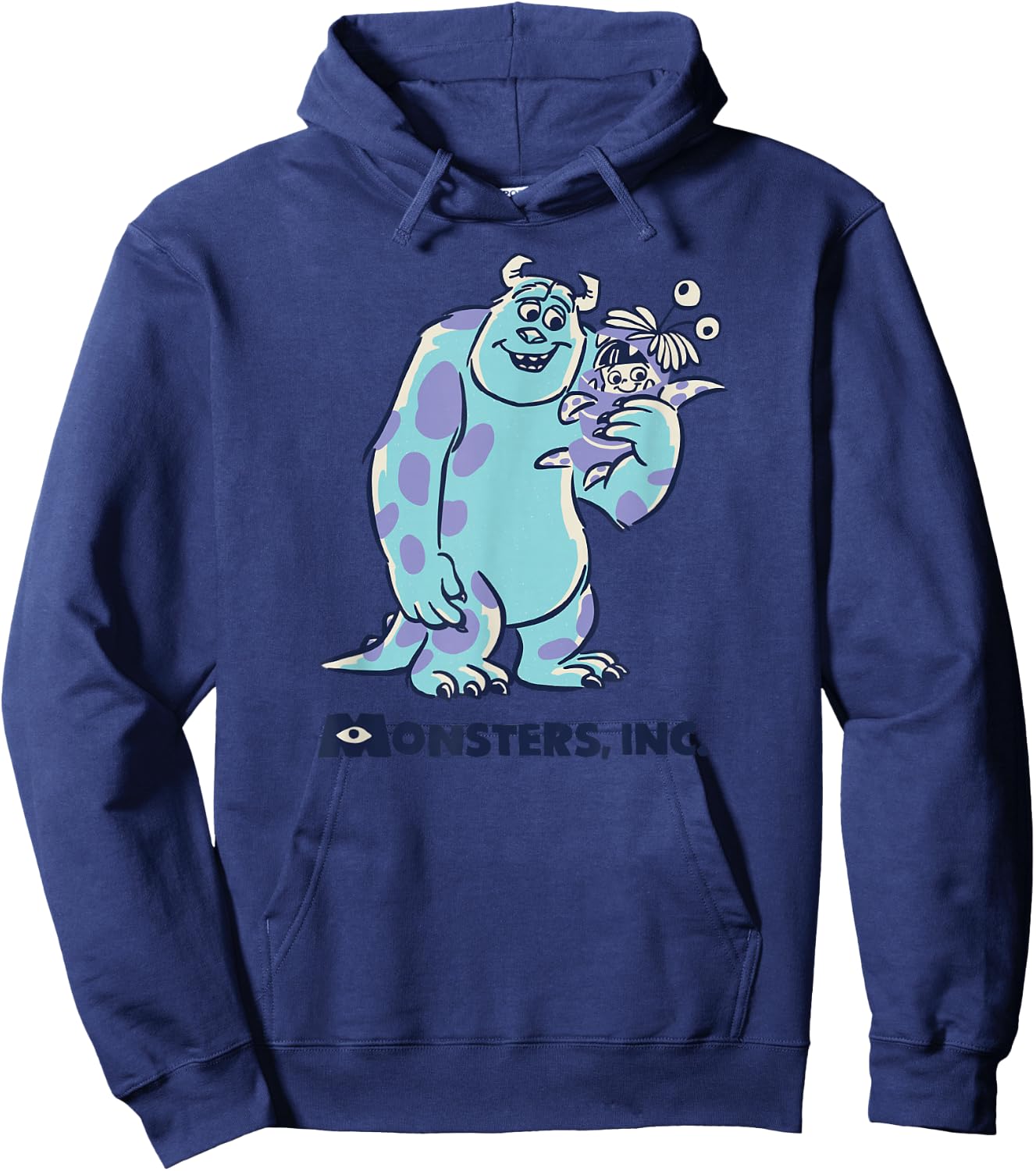 Disney PIXAR Monsters Inc. Sulley and Boo Smiles Hoodie - Hoodie | Navy