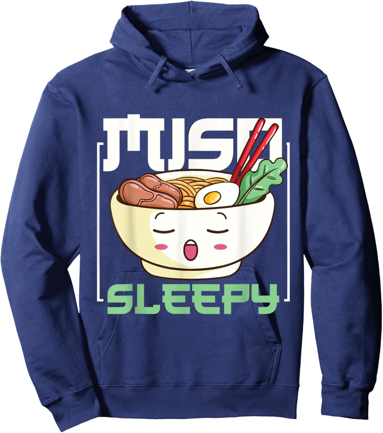 Miso sleepy Ramen Design for a Anime Manga Fan Hoodie - Hoodie | Navy