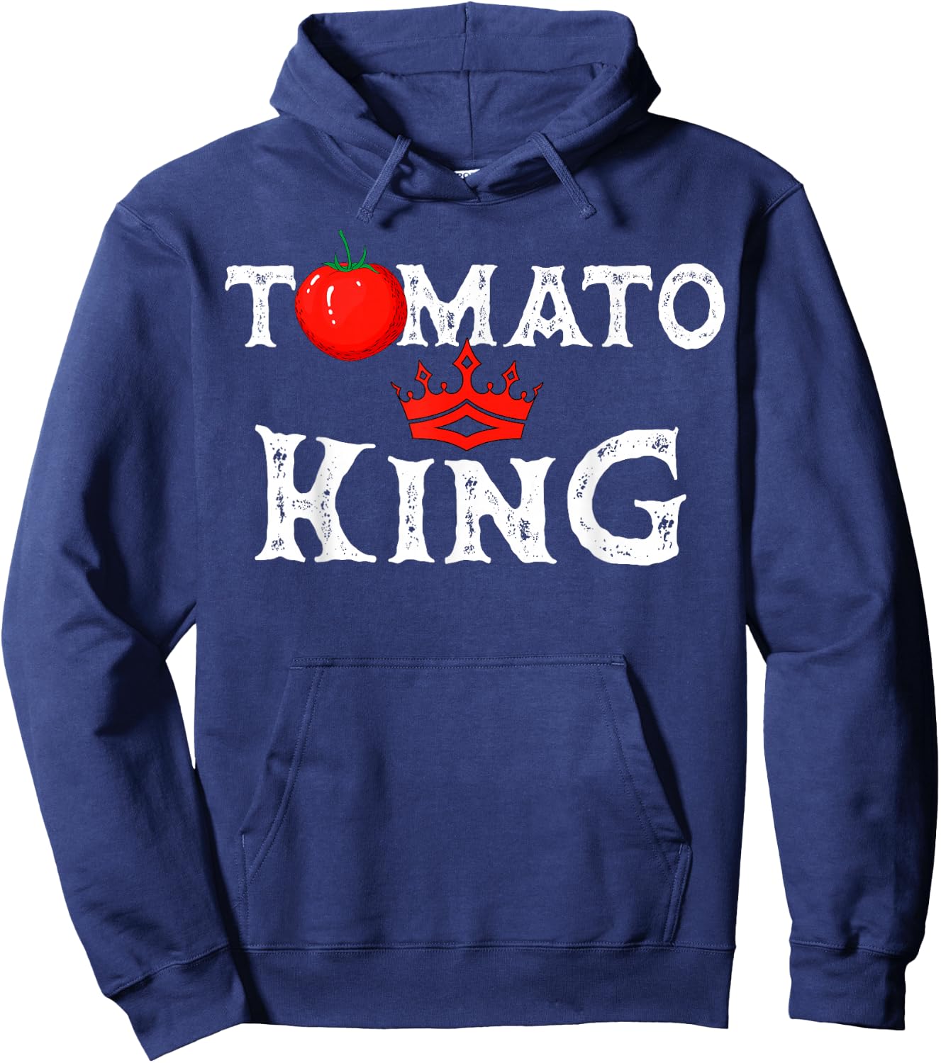 Tomatoes King Vegetable Vegans Gardeners Vegetarian Hoodie - Hoodie | Navy