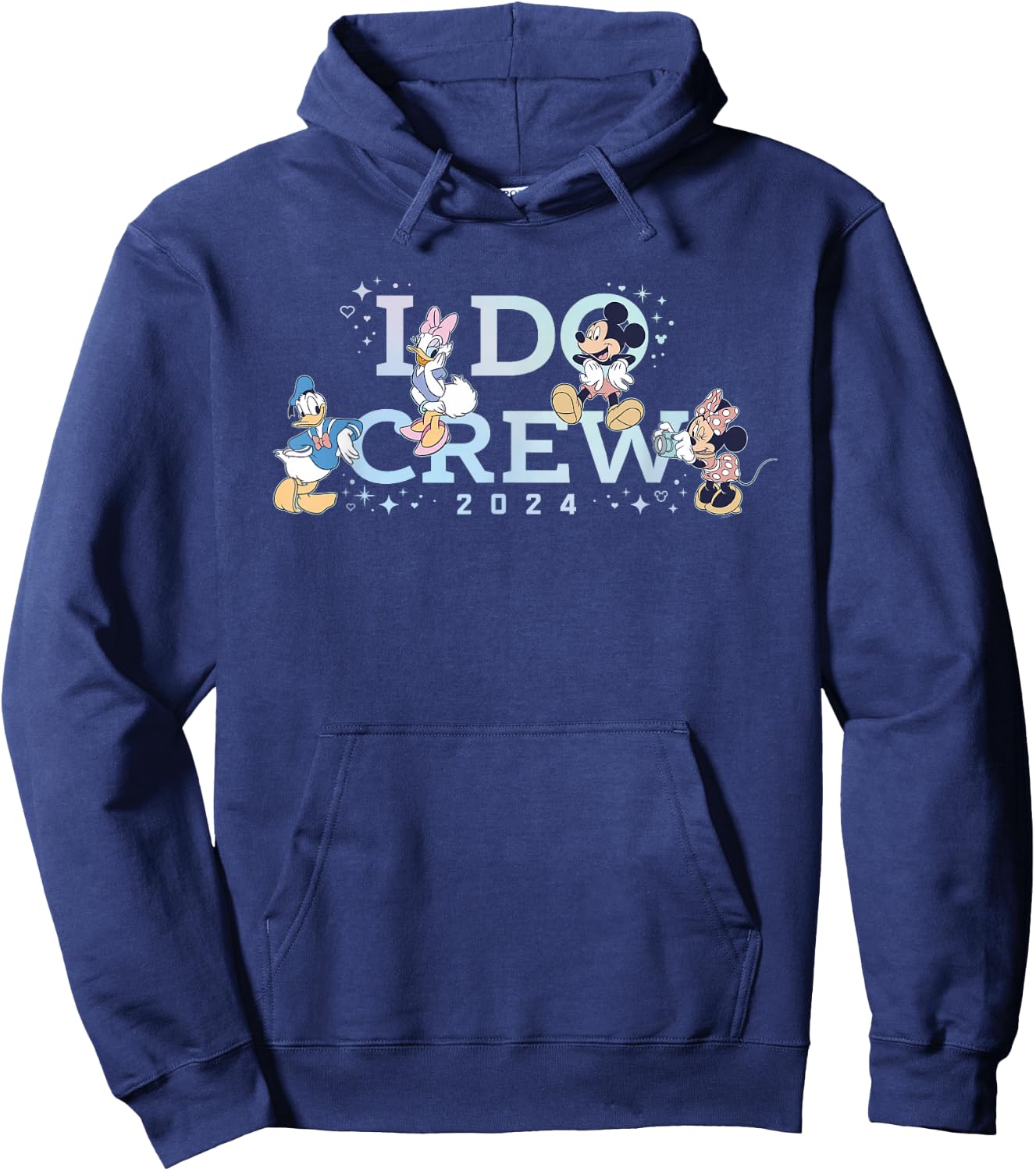 Disney “I Do Crew” Wedding Bridal Shower Bachelorette 2024 Hoodie - Hoodie | Navy