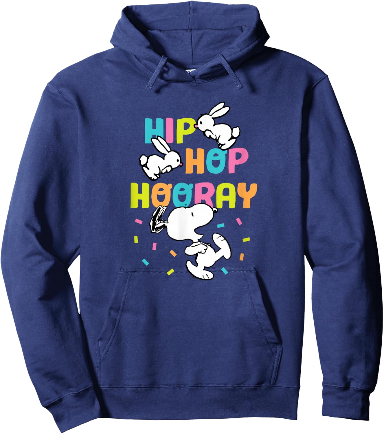 Peanuts - Easter Snoopy Rabbits Hip Hop Hooray Hoodie - Hoodie | Navy