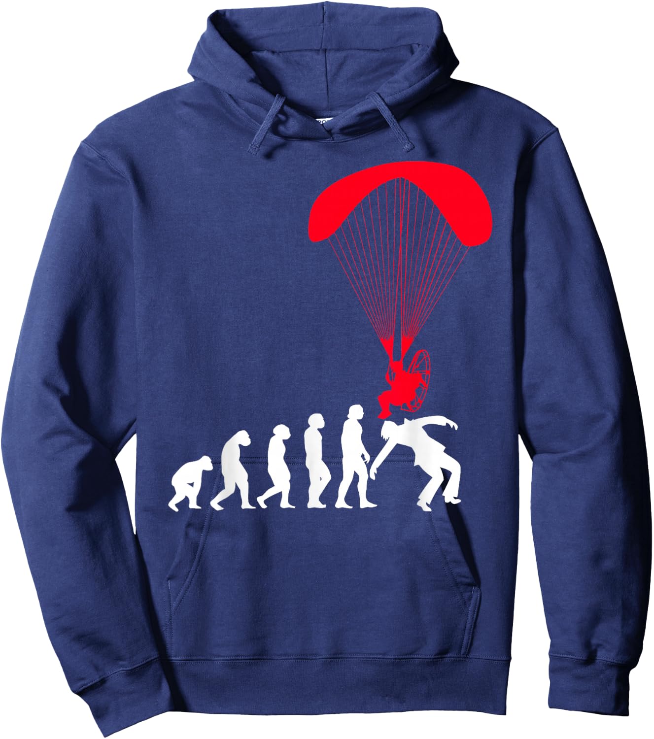Powered Paramotor Funny Paragliding Evolution Paragliders Hoodie - Hoodie | Navy