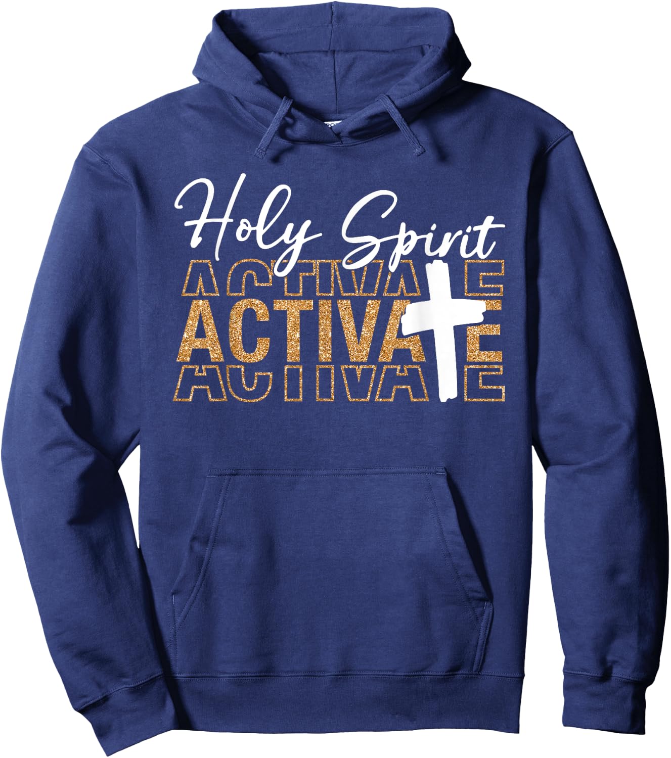 Jesus Christians Holy Spirit Activate Religious Men Women Hoodie - Hoodie | Navy