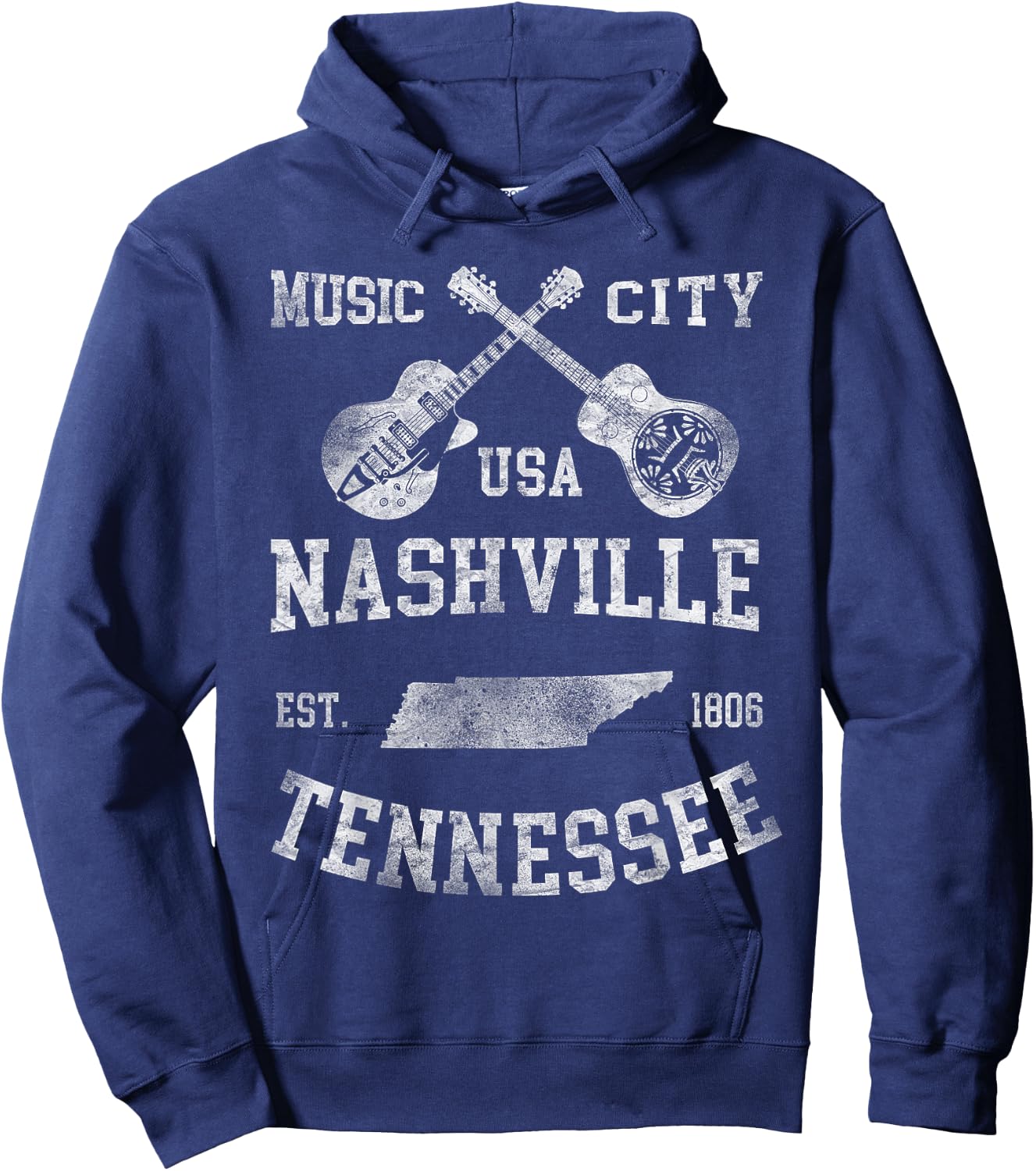 Nashville TN Tennessee COUNTRY Music Lover Travel Hoodie - Hoodie | Navy