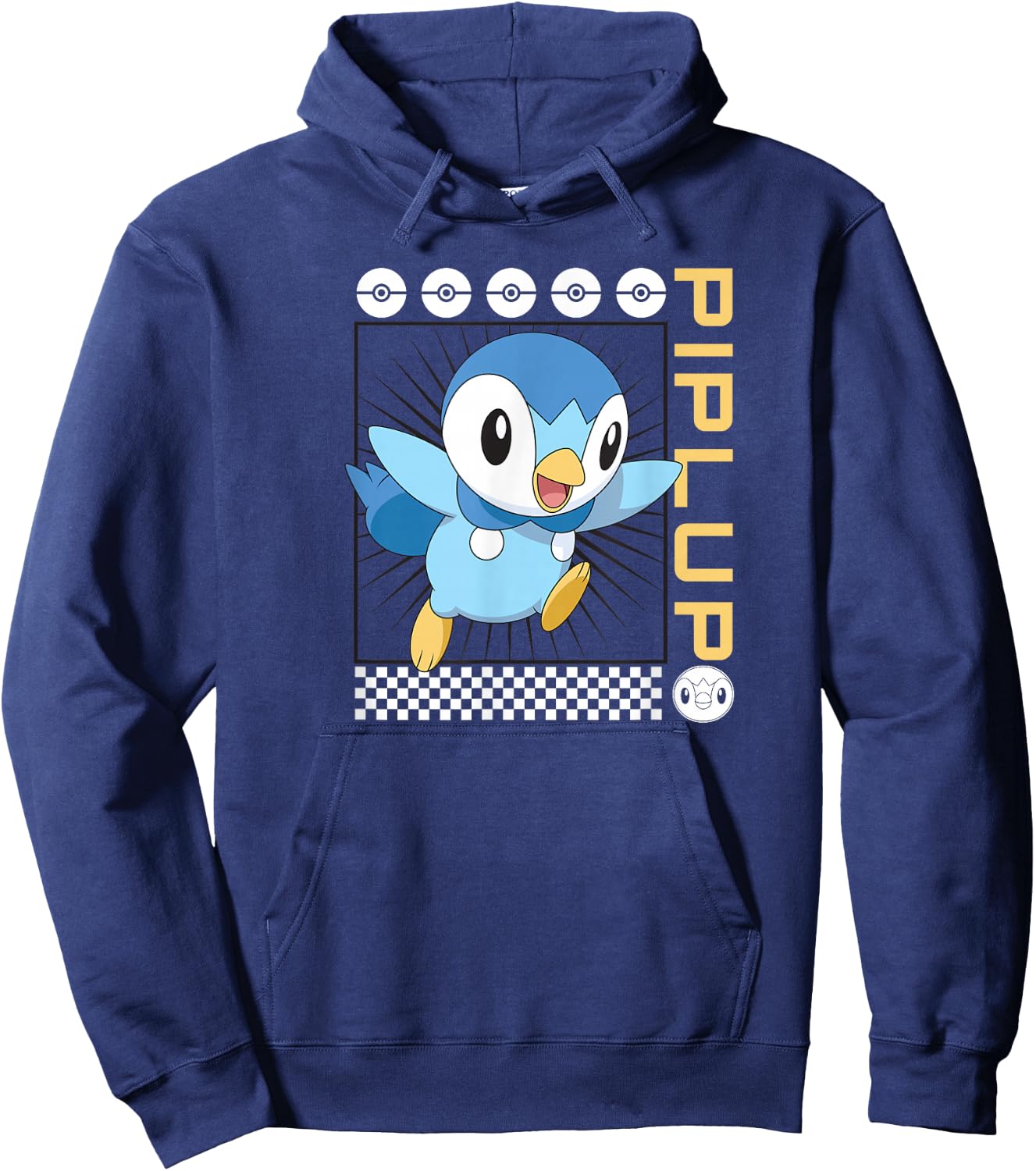 Pokemon Piplup , Blue, Small Hoodie - Hoodie | Navy