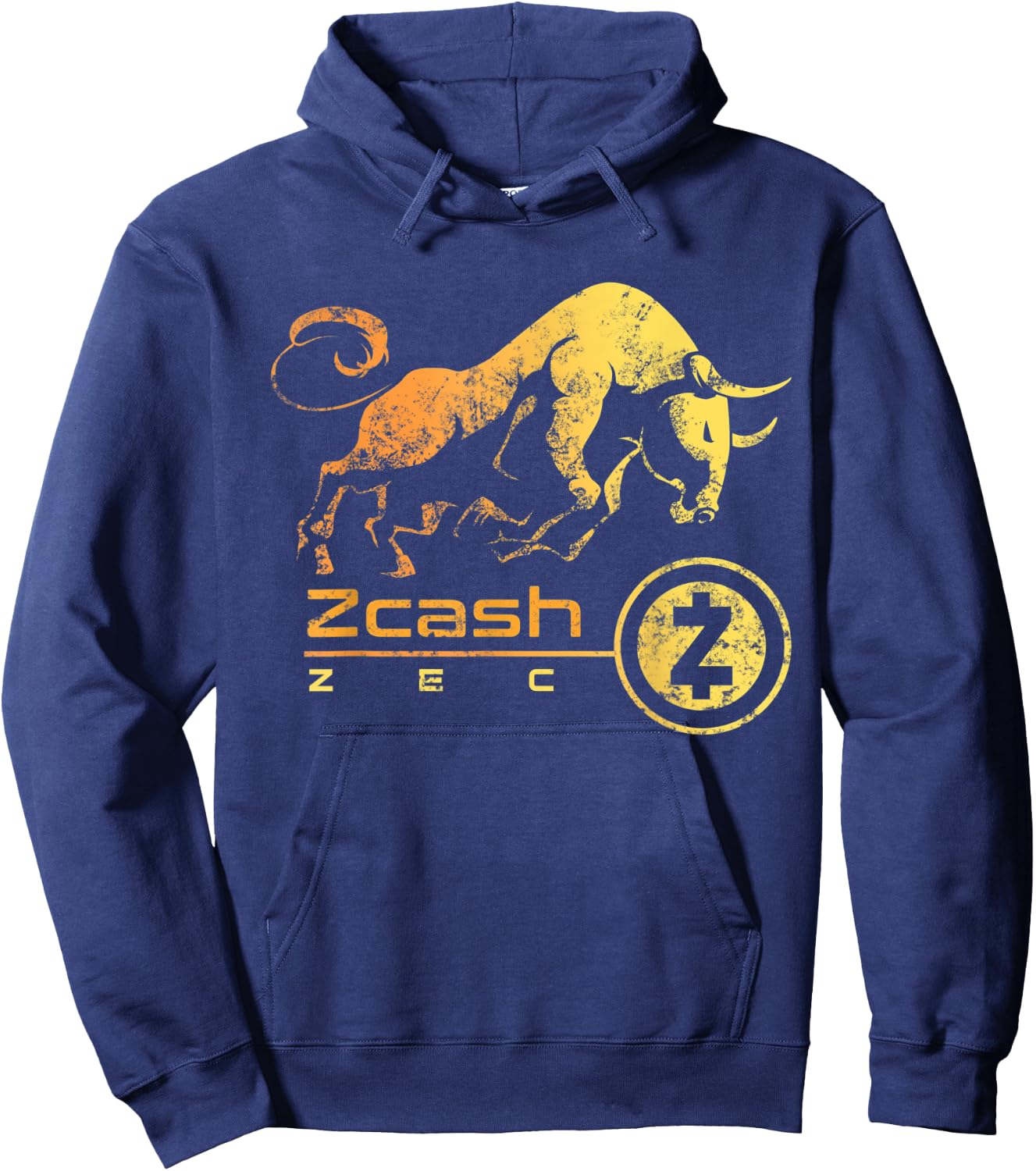 Zcash Crypto BULLRUN HODL ZEC to the Moon! Millionaire Token Hoodie - Hoodie | Navy