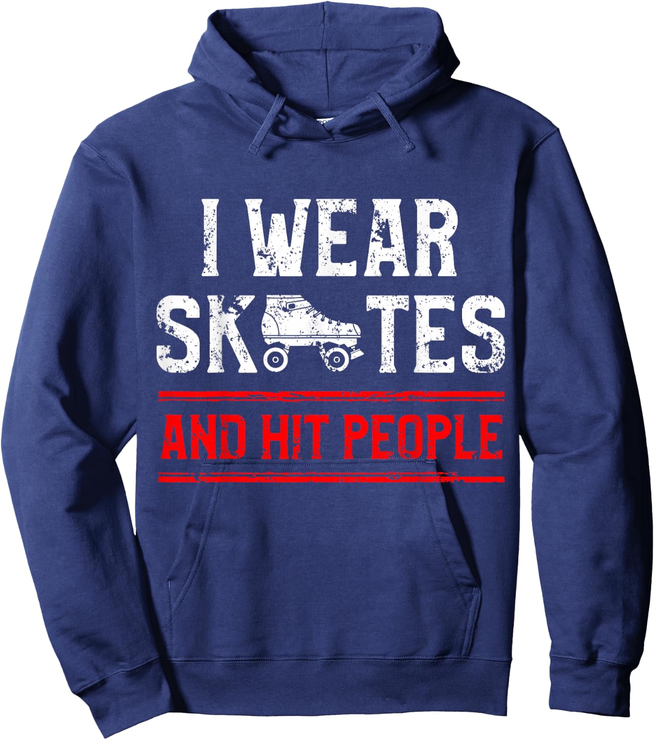Roller Derby Player Skates People Skating Team Hoodie - Hoodie | Navy