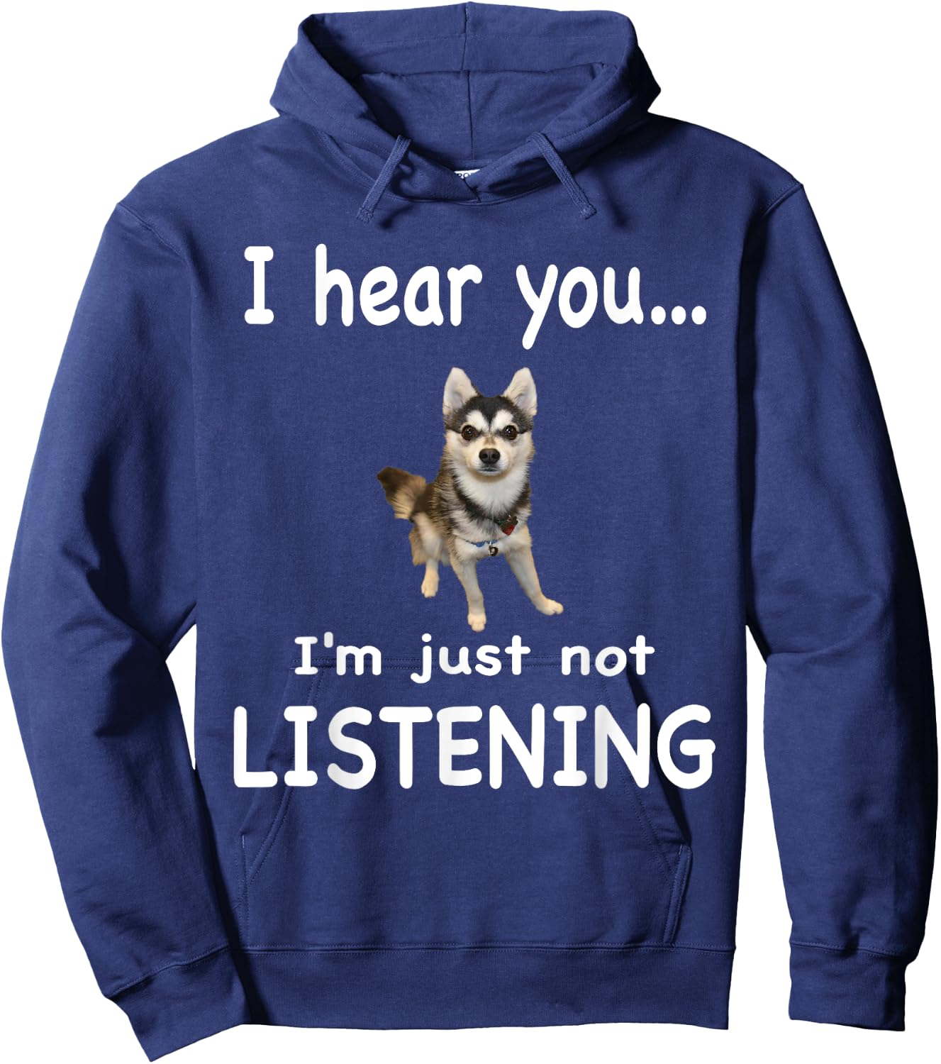 Alaskan Klee Kai Dog - Alaskan Klee Kai Men Women Hoodie - Hoodie | Navy