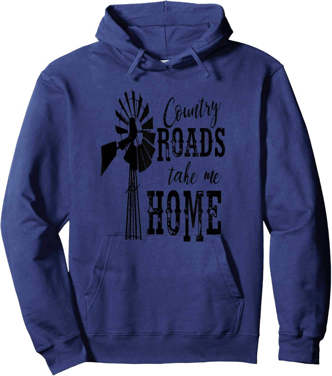 Country Roads Take Me Home Shirt West Virginia Hoodie - Hoodie | Navy