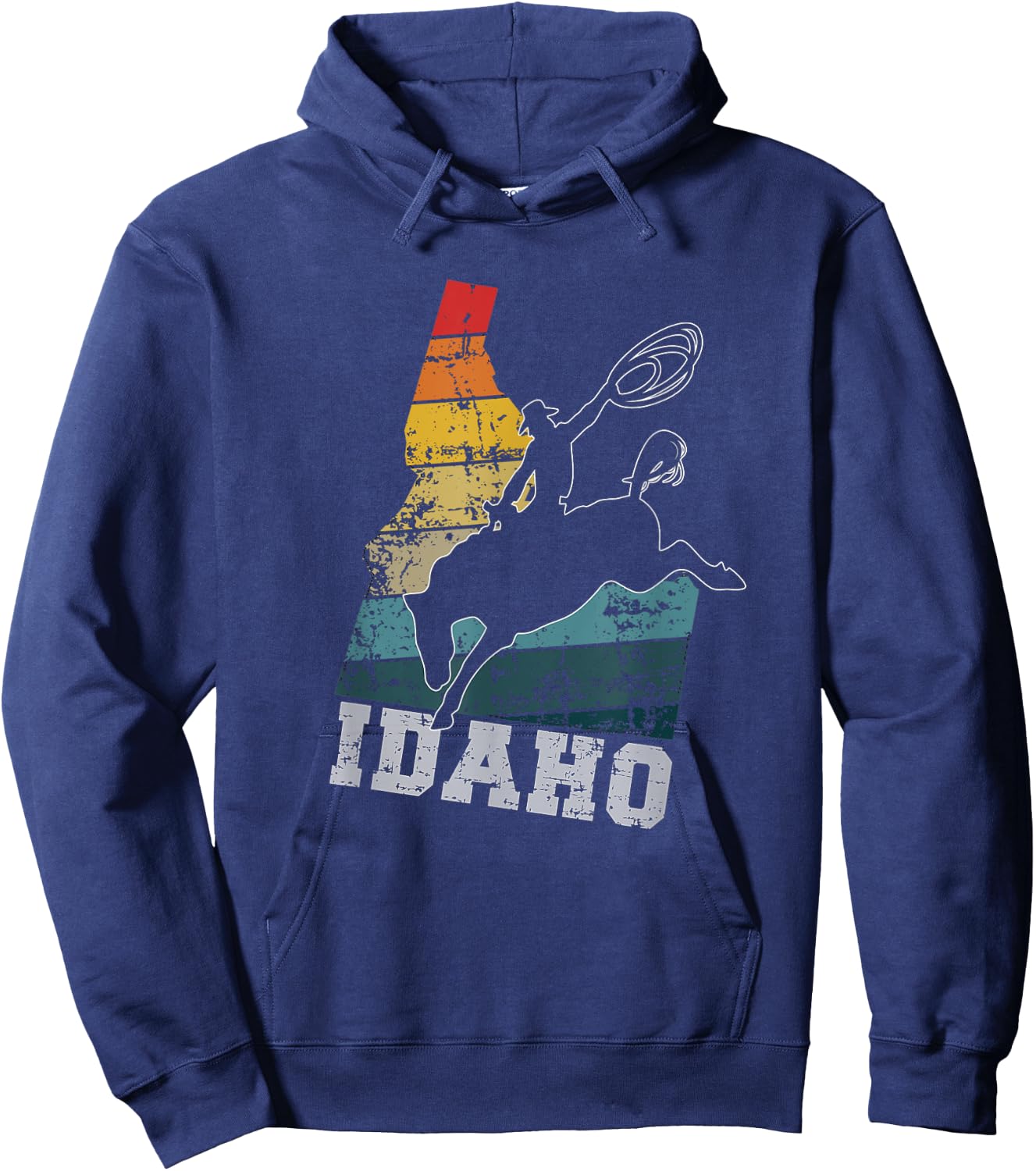 Vintage Idaho Cowboy Hoodie - Hoodie | Navy