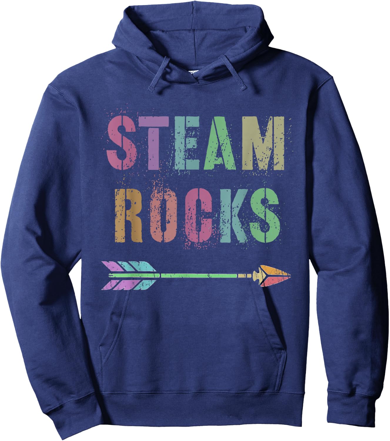 Teaching STEAM ROCKS Science Technology STEM Teacher Squad Hoodie - Hoodie | Navy