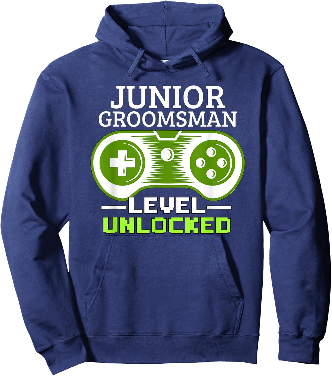 Junior Groomsman Bowtie Jr Boys Video Gamer Gaming Hoodie - Hoodie | Navy