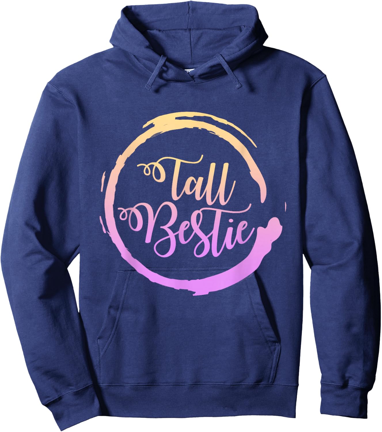 Best Friends Matching Tall Short Bestie Birthday BFF Besties Hoodie - Hoodie | Navy
