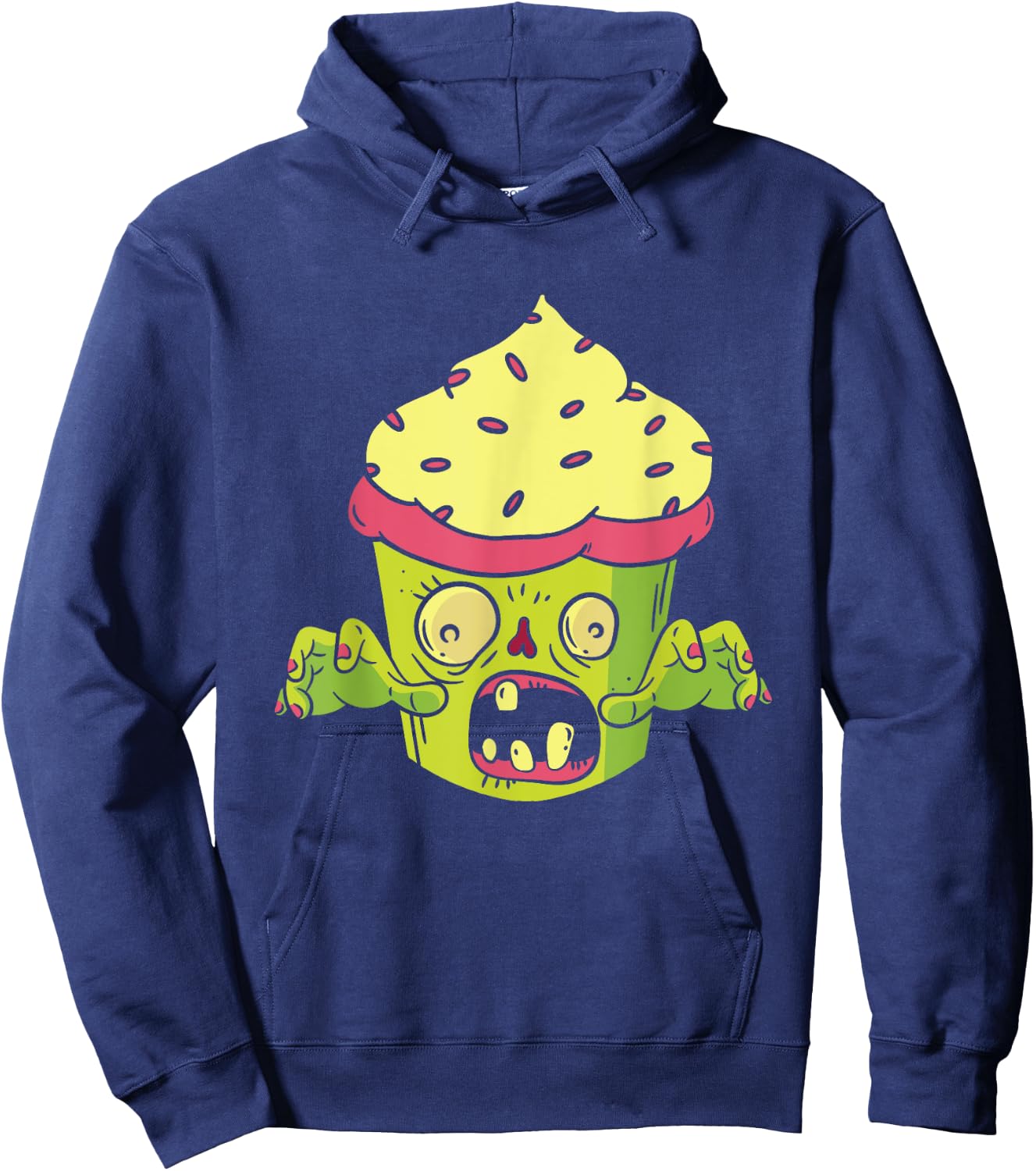 Halloween Zombie Cupcake Muffin Monster Foodie Deserts Hoodie - Hoodie | Navy