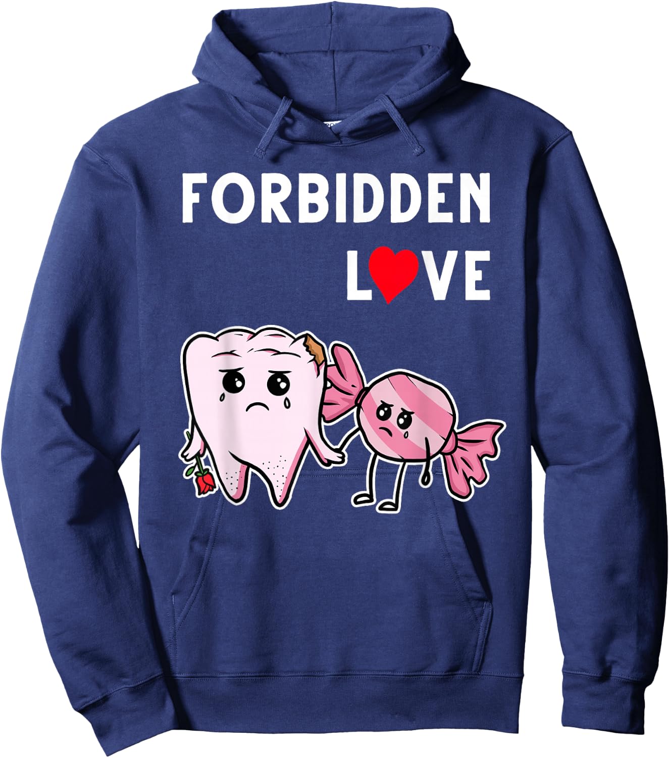 Funny Dentistry Art Men Women Dentist Dental Tooth Assistant Hoodie - Hoodie | Navy