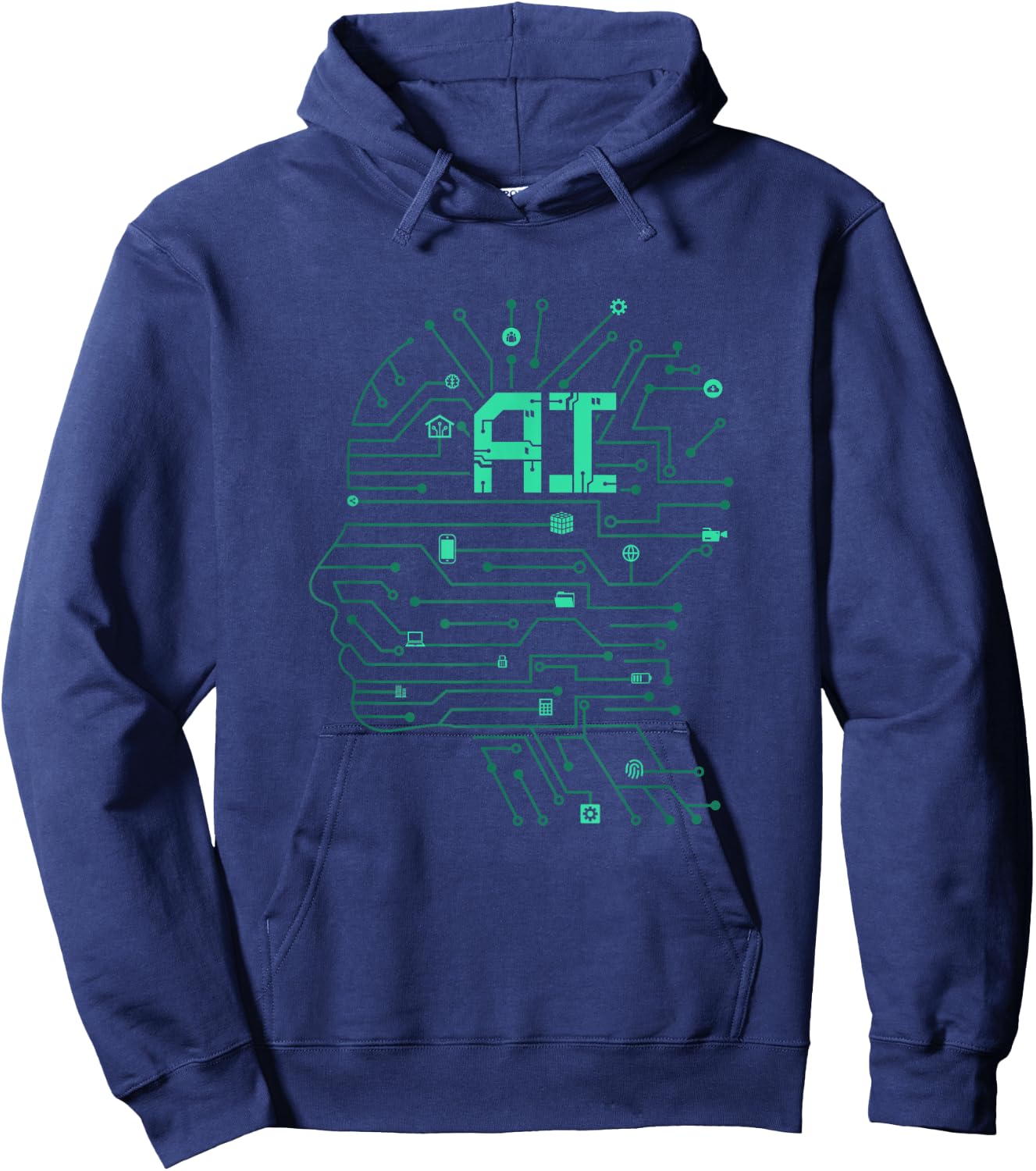 AI Artificial Intelligence Computer Science Technology Coder Hoodie - Hoodie | Navy
