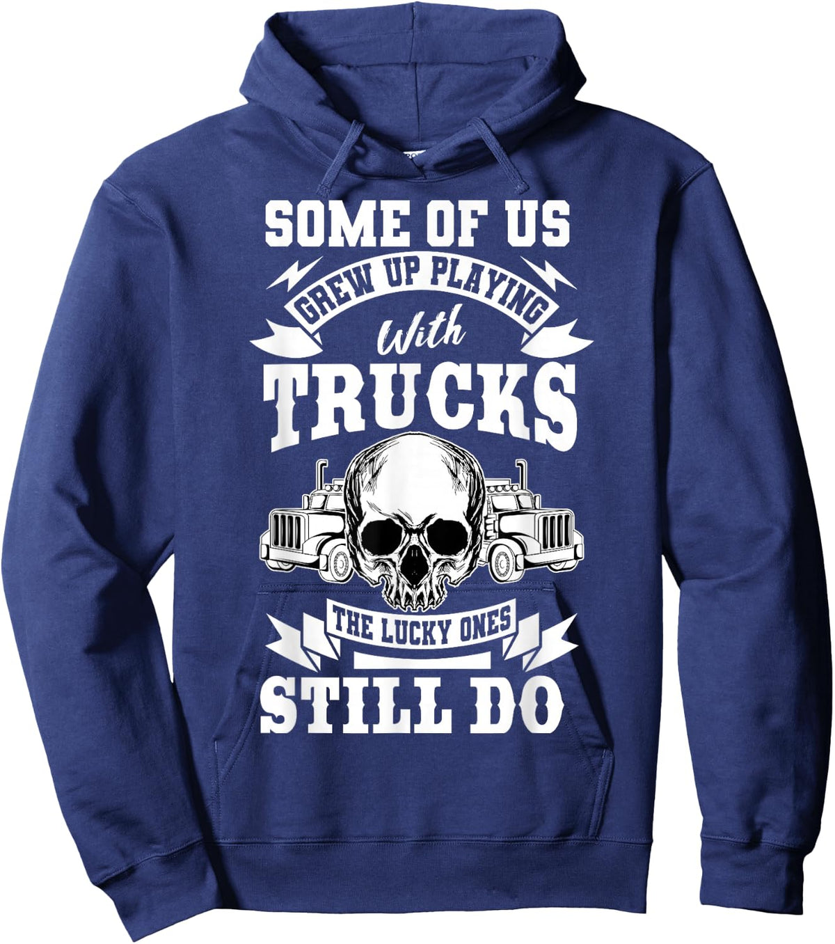 Truck Driver Trucker Vehicle LGV Truckie Driving Teamster Hoodie - Hoodie | Navy