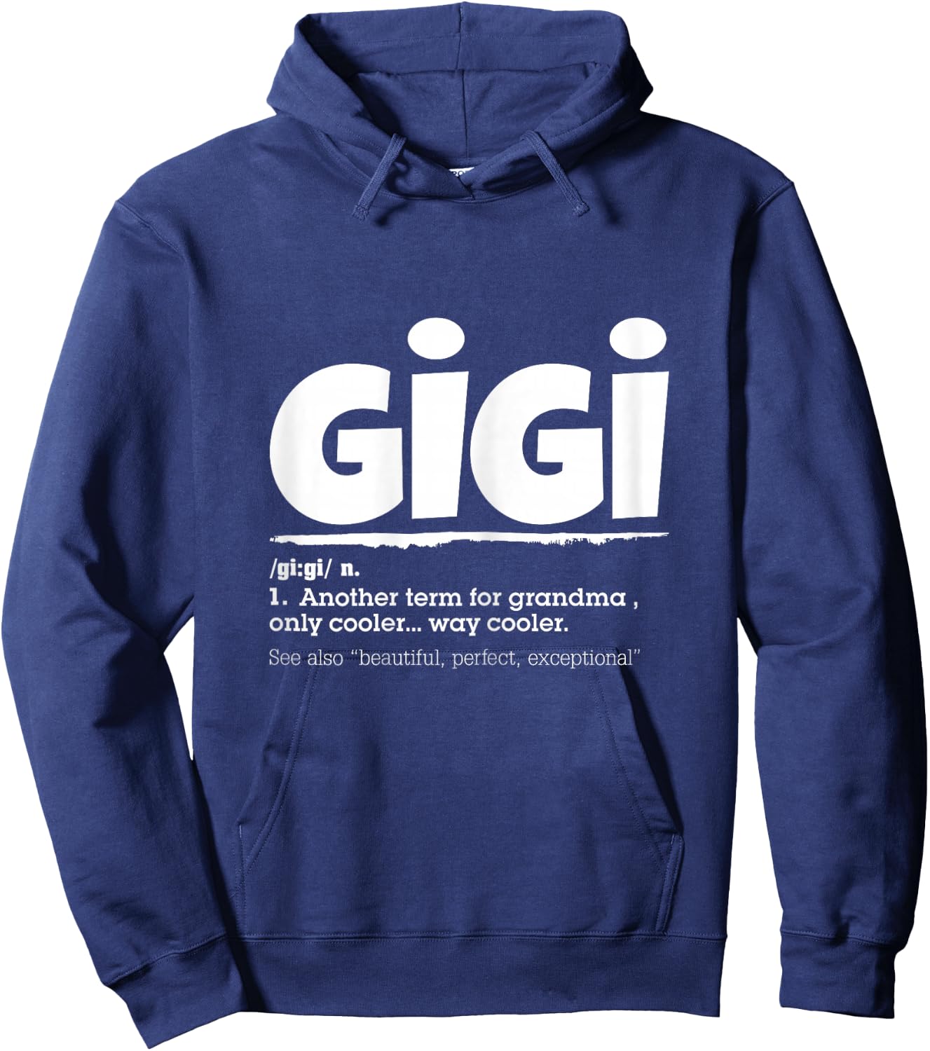 Funny GIGI Definition Mother's day Gift Grandma Hoodie - Hoodie | Navy