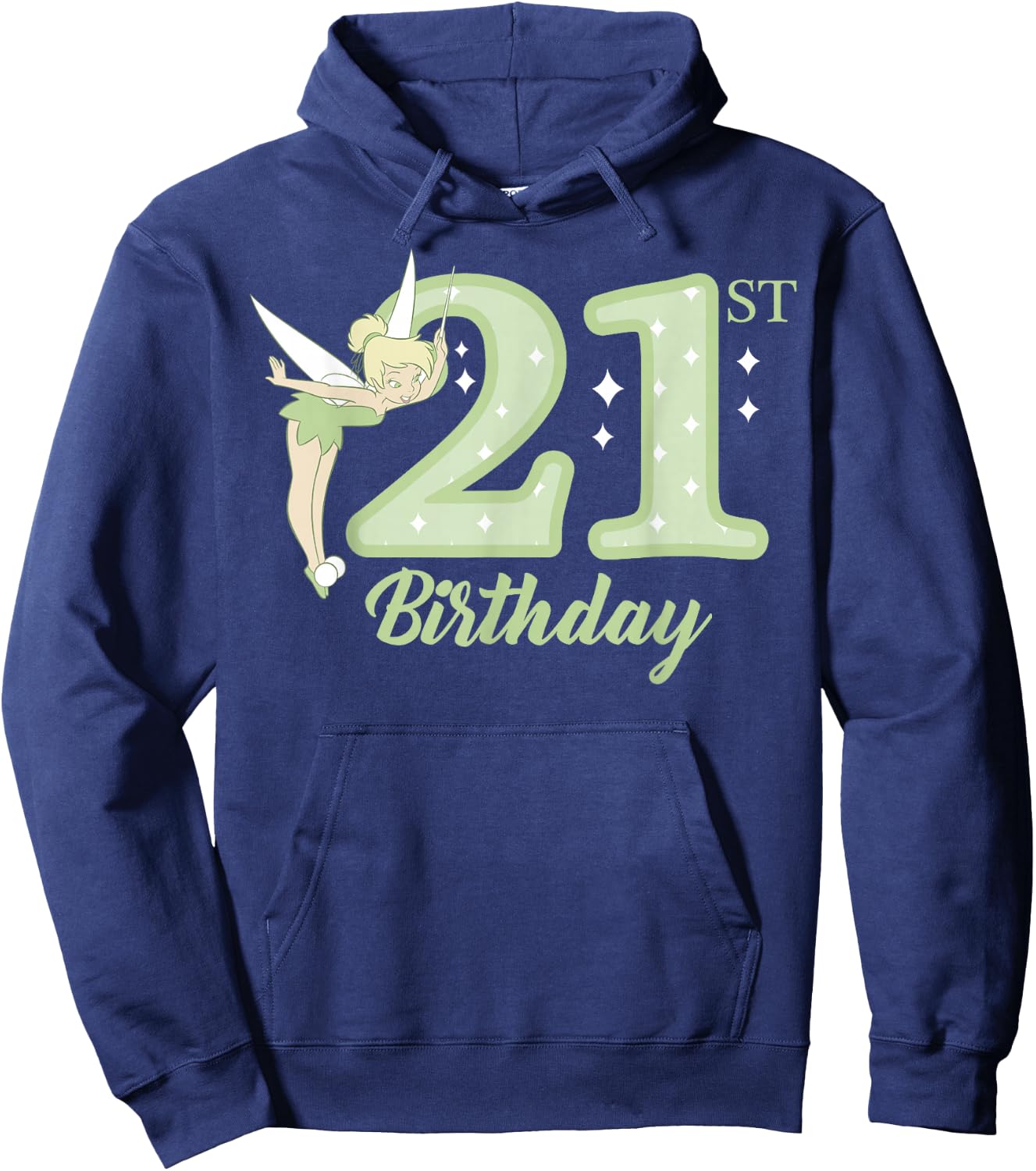 Disney Peter Pan 21st Birthday Tinkerbell Portrait Hoodie - Hoodie | Navy