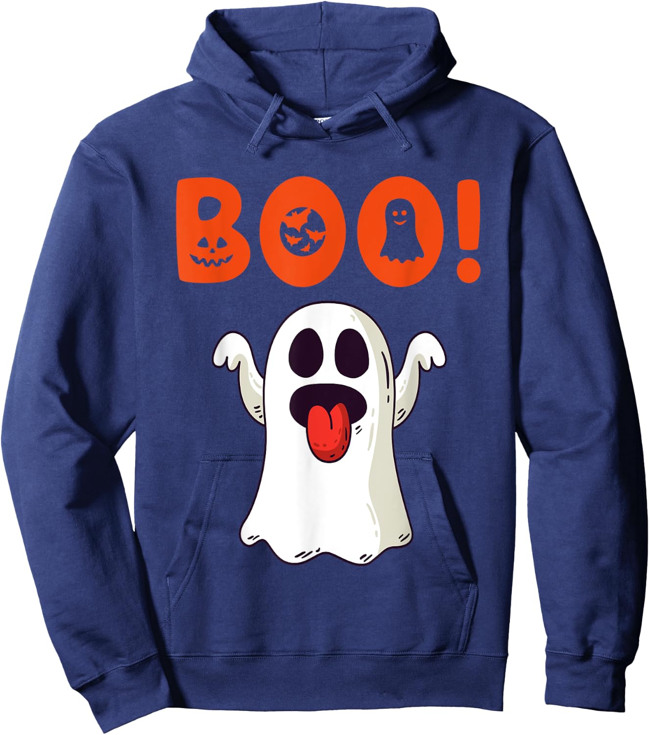 Funny Boo Ghost For Halloween Day Hoodie - Hoodie | Navy