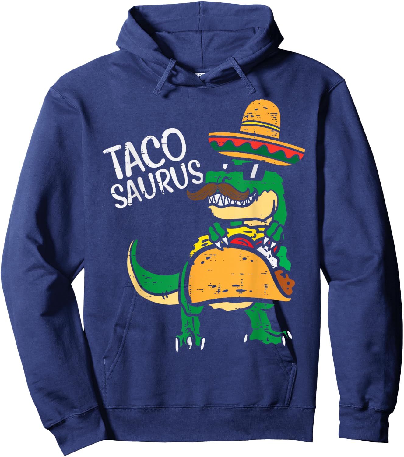 Tacosaurus Taco Dino Trex Cinco De Mayo Kids Toddler Boys Hoodie - Hoodie | Navy