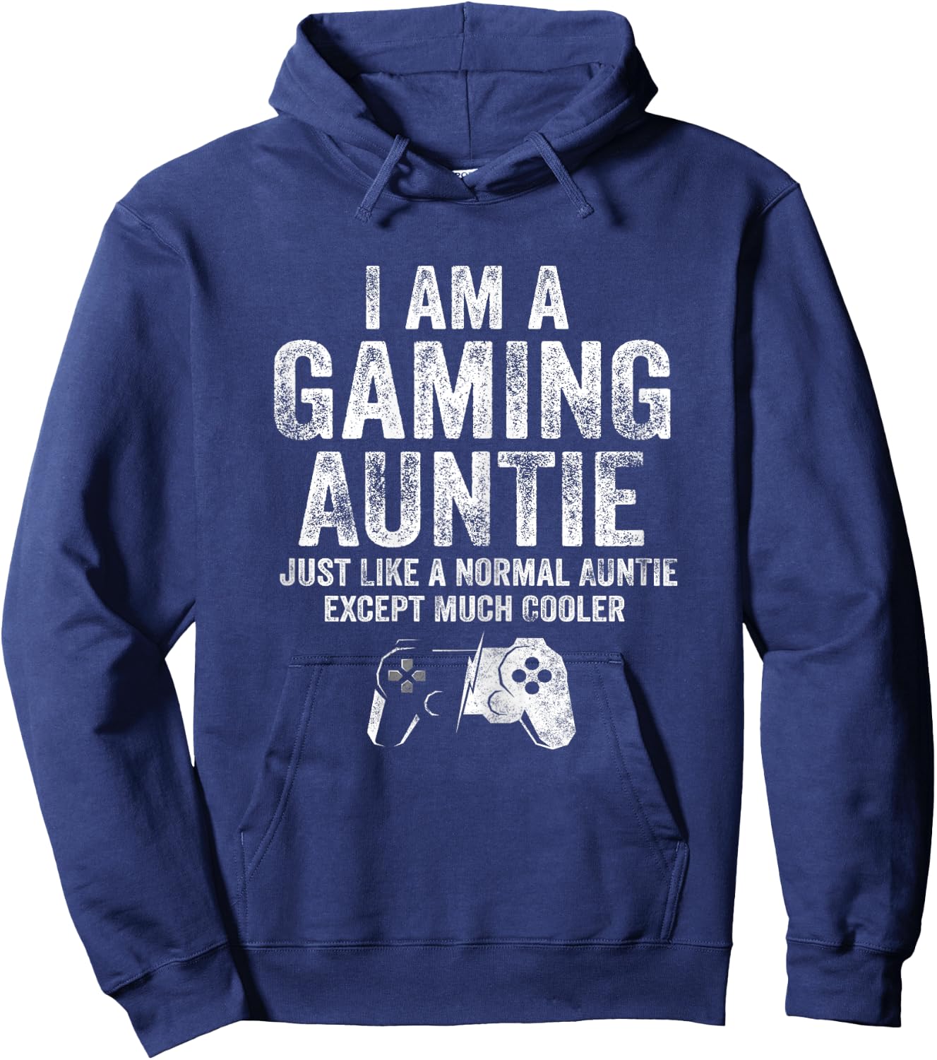 I Am A Gaming Auntie Shirt Funny Video Gamer Aunt Gifts Game Hoodie - Hoodie | Navy