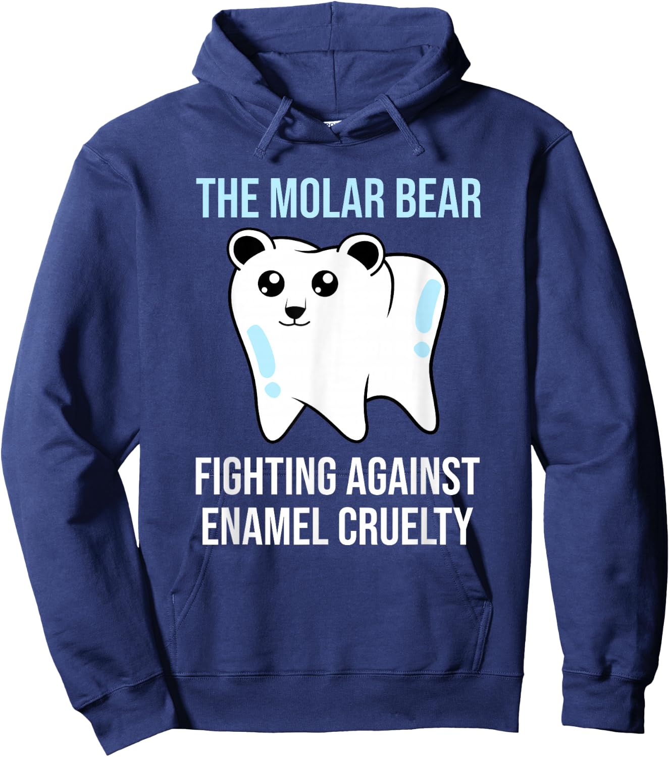 The Molar Bear - Funny Dentist Dental Assistant Hoodie - Hoodie | Navy