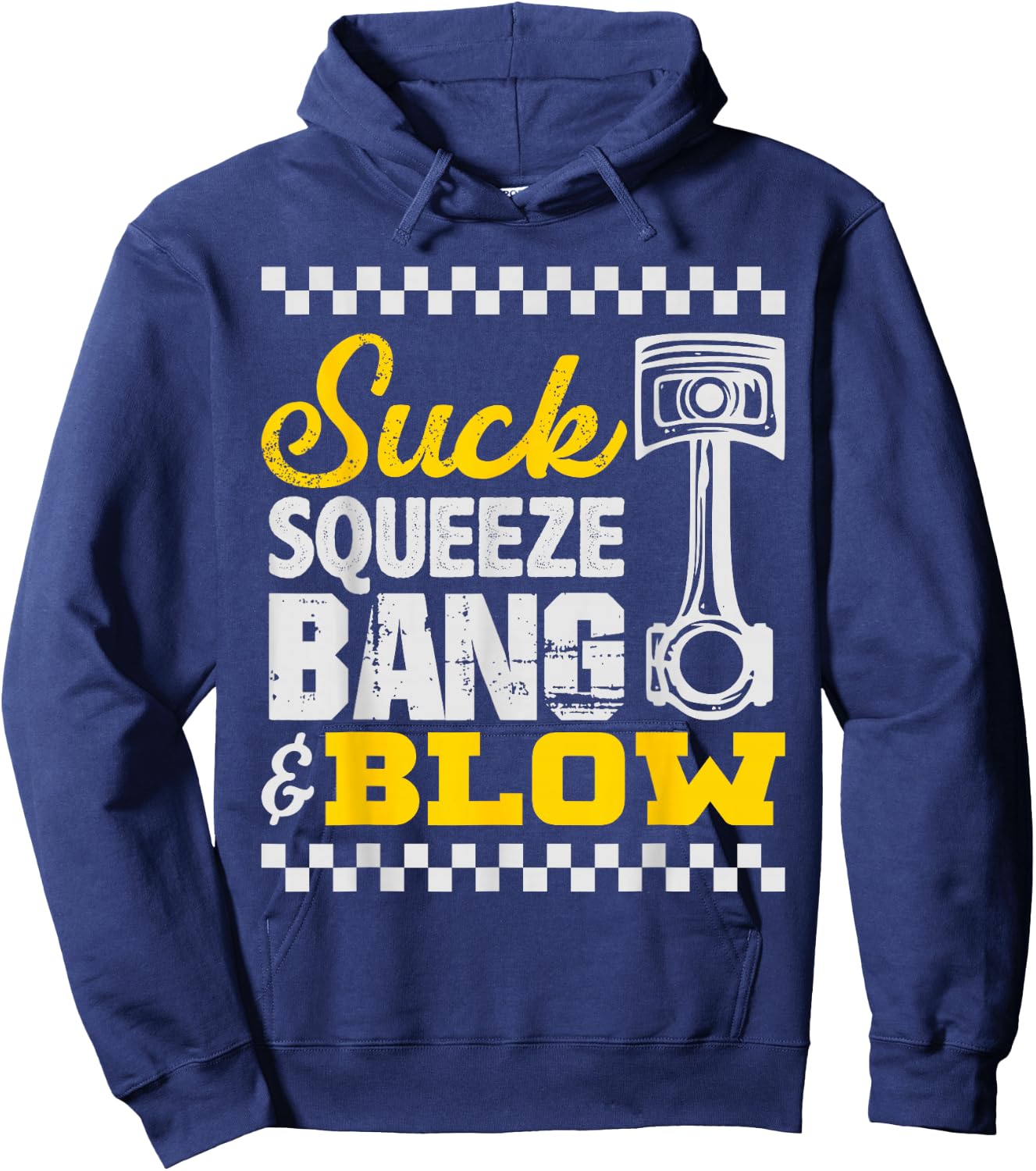 Suck Squeeze Bang & Blow Car Lovers Hoodie - Hoodie | Navy