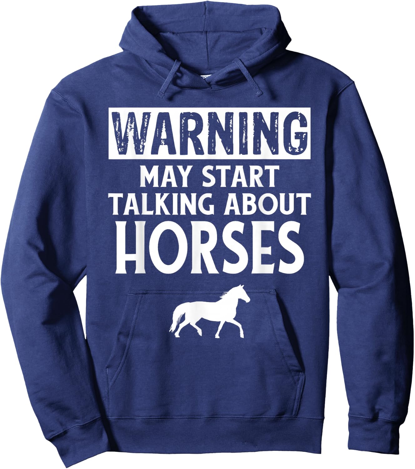 Funny Horse Lover Gag Gift Horse Hoodie - Hoodie | Navy