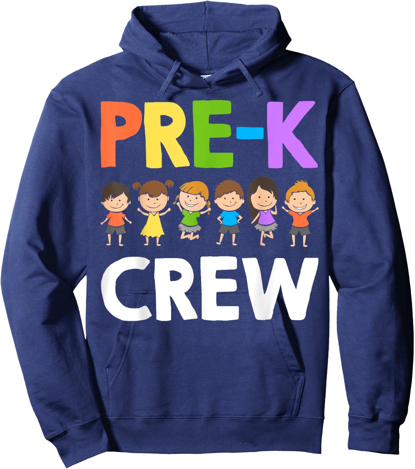 Funny Preschool Teacher Designs Women Pre-K Crew Hoodie - Hoodie | Navy